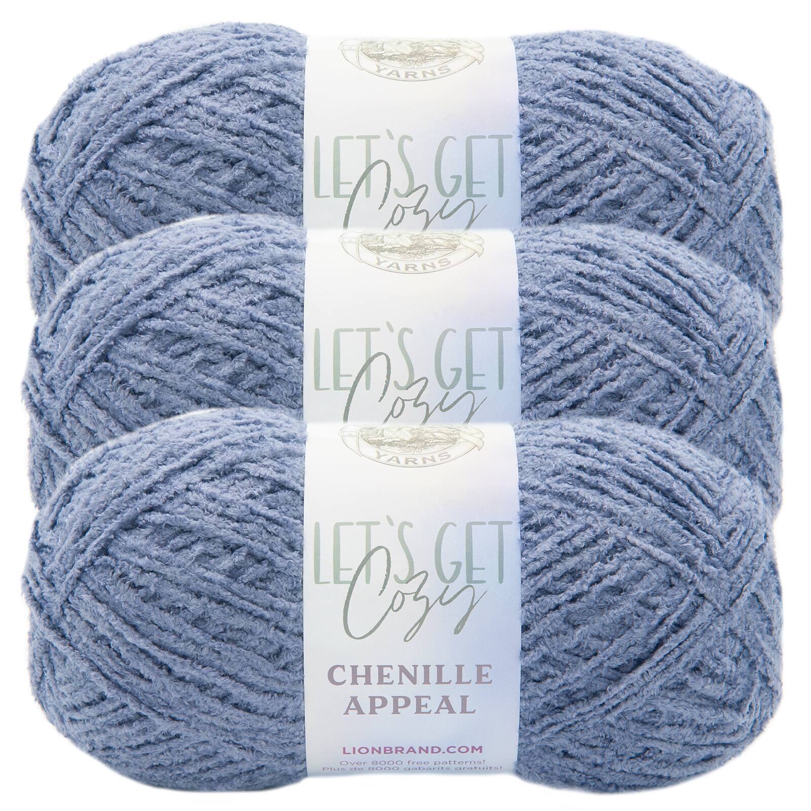 3 Pack Lion Brand® Chenille Appeal Yarn