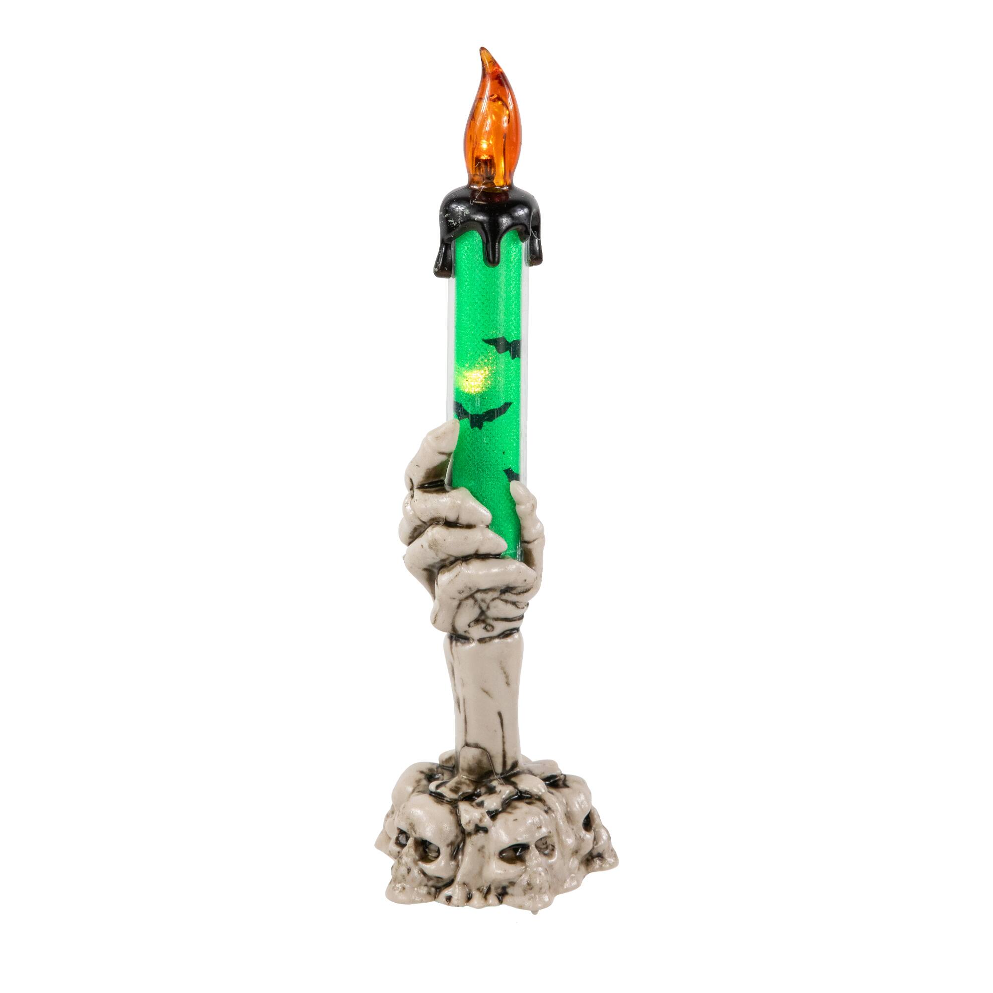 8&#x22; LED Skeleton Hand Halloween Candles, 3ct.