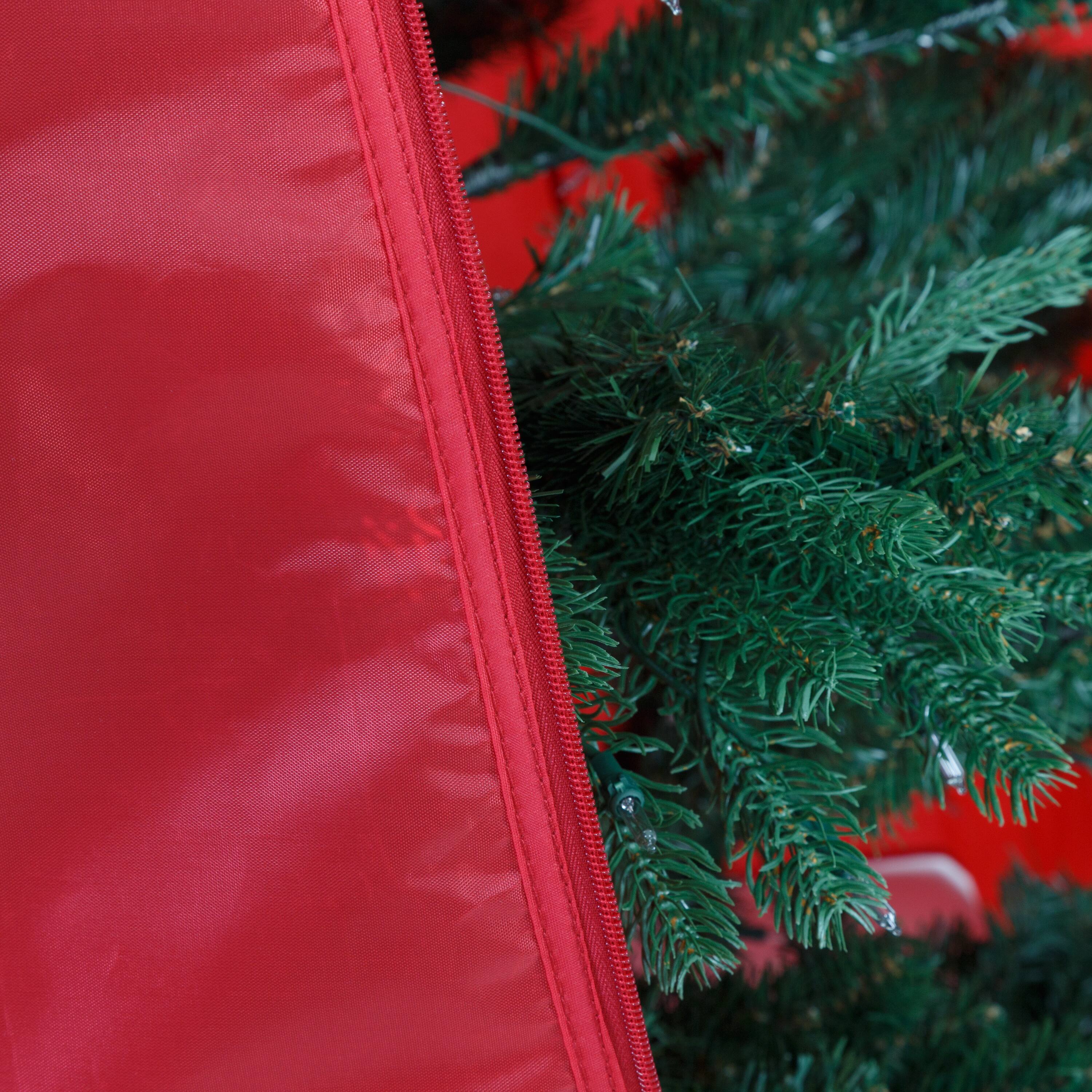 Honey Can Do 8ft. Red Upright Christmas Tree Storage Bag