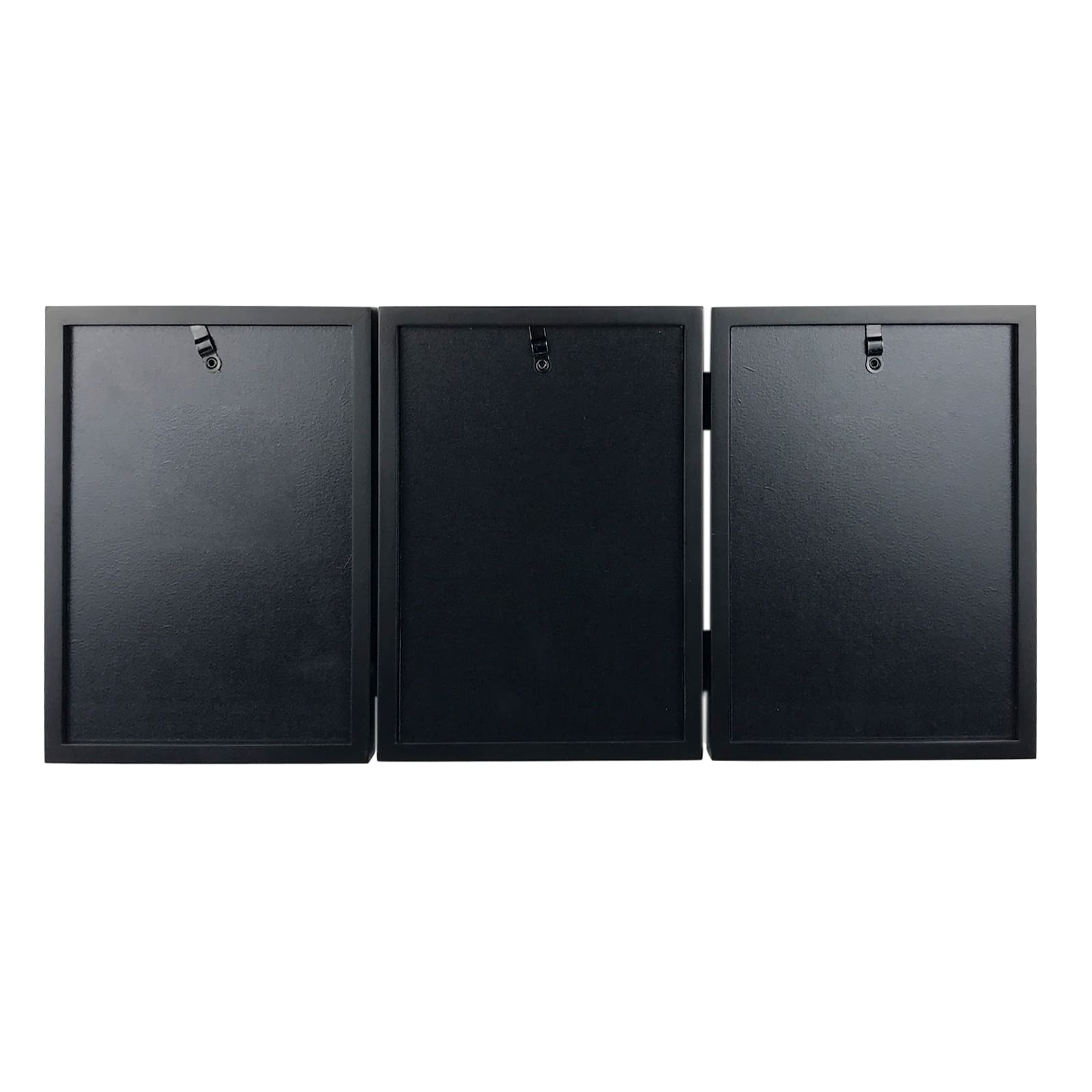12 Pack: 3 Opening Black 5" x 7" Hinged Frame, Simply Essentials™ by Studio Décor®
