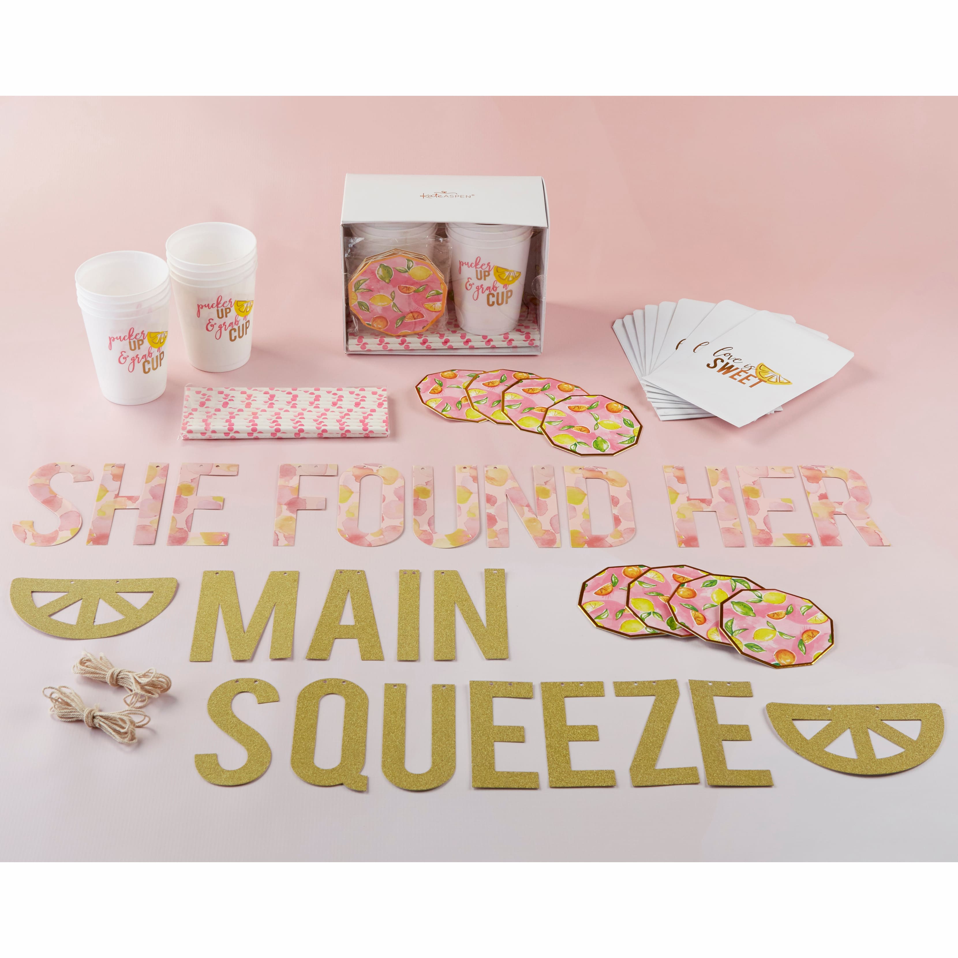 Kate Aspen® She Found Her Main Squeeze 49 Piece Party Kit