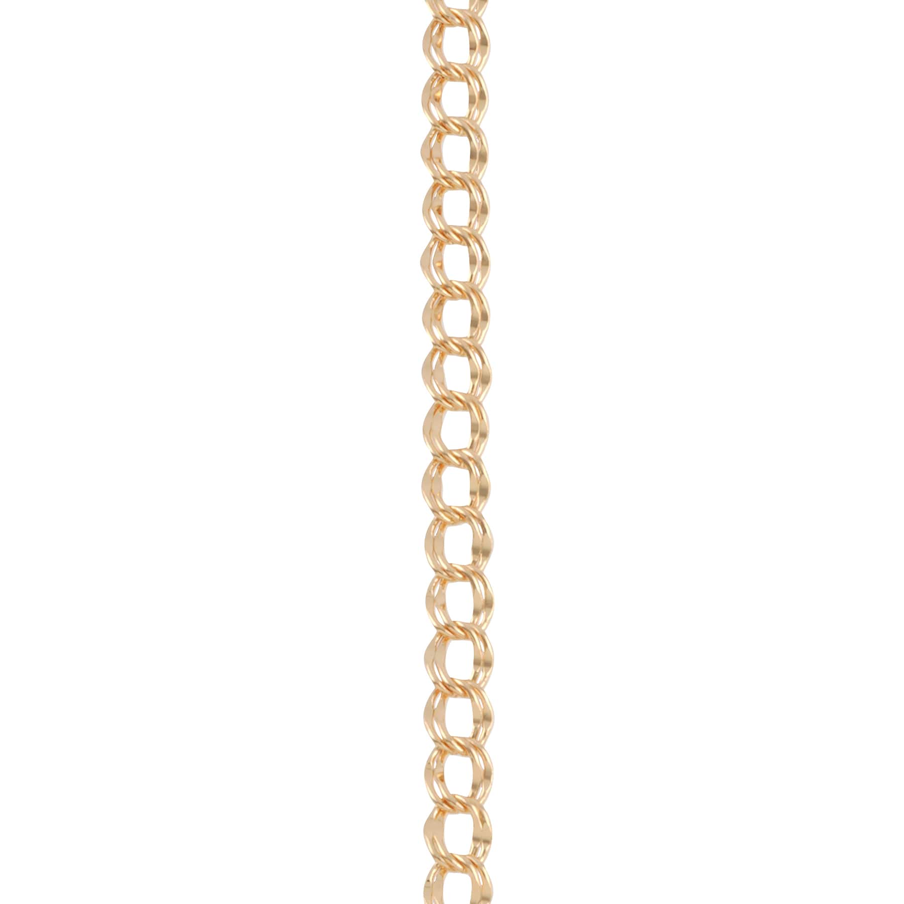 7.5" Gold Double Curb Charm Bracelet by Bead Landing™