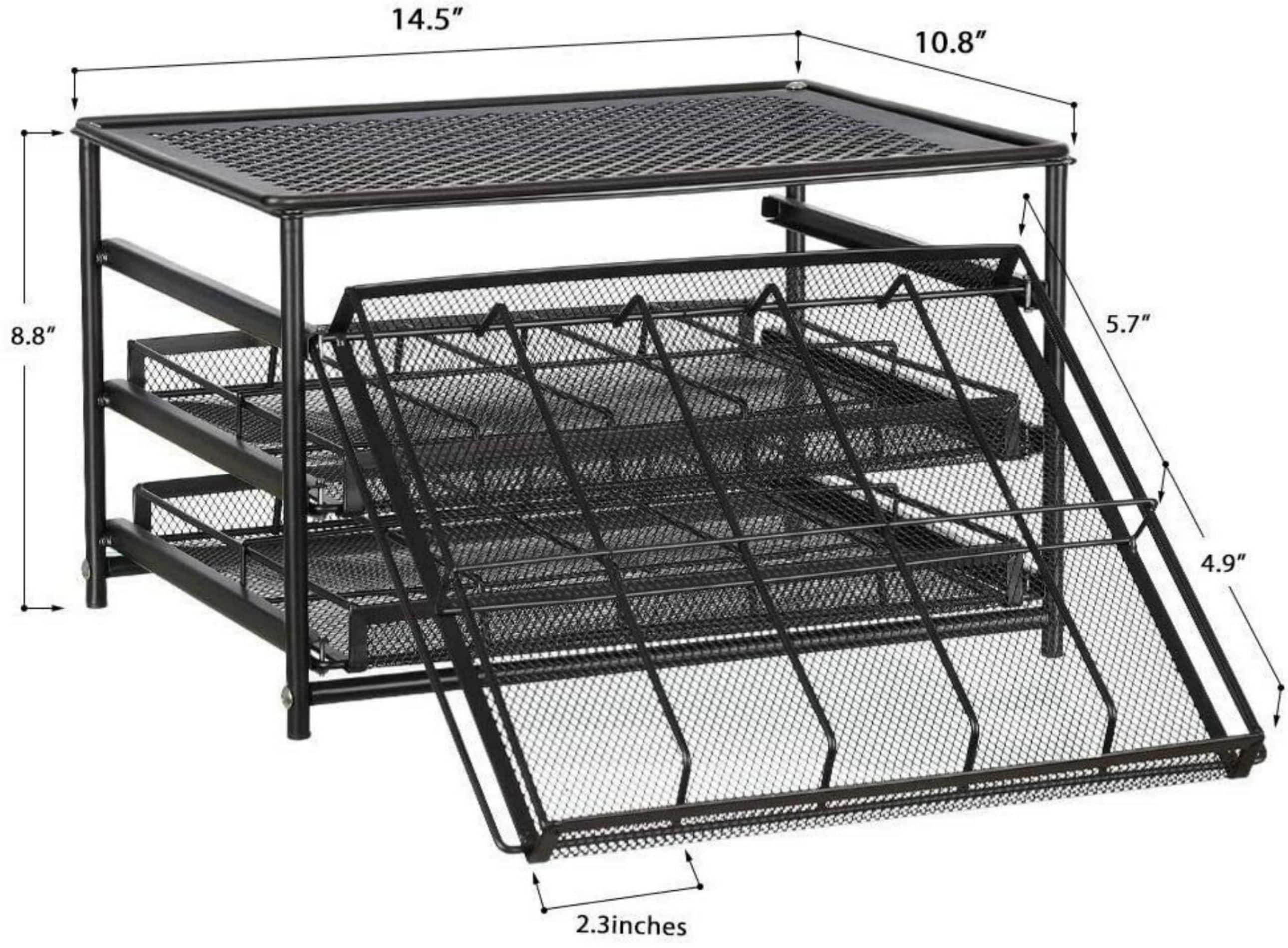 NEX&#x2122; 3-Tier 30-Bottle Spice Rack Organizer