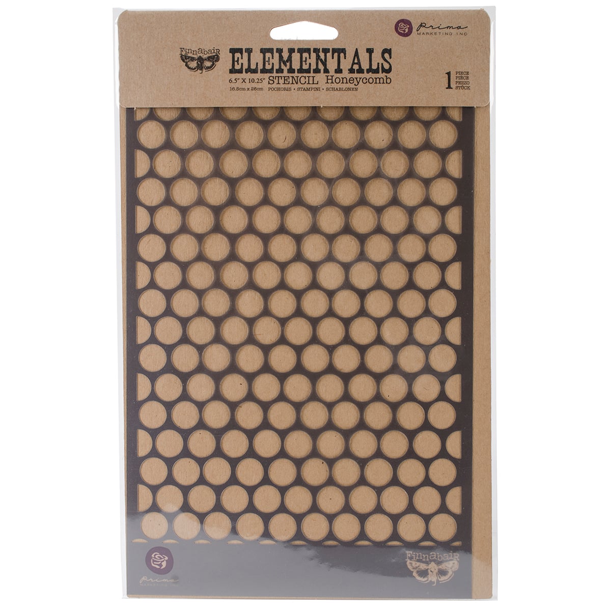 Finnabair Elementals Honeycomb Stencil By Prima | 6.5" x 10.25" | Michaels
