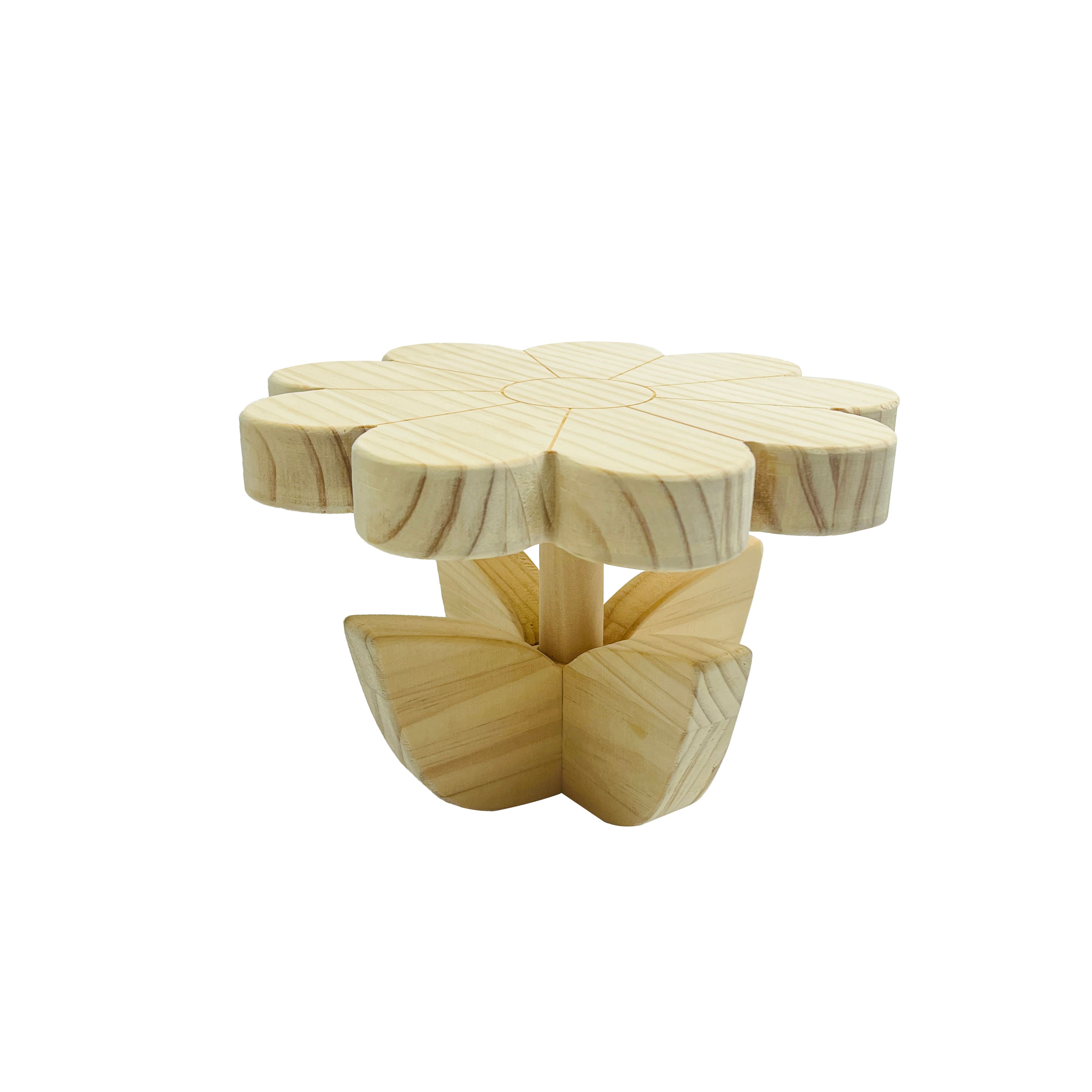 9&#x22; Unfinished Wood Flower Planter Stand by Make Market&#xAE;