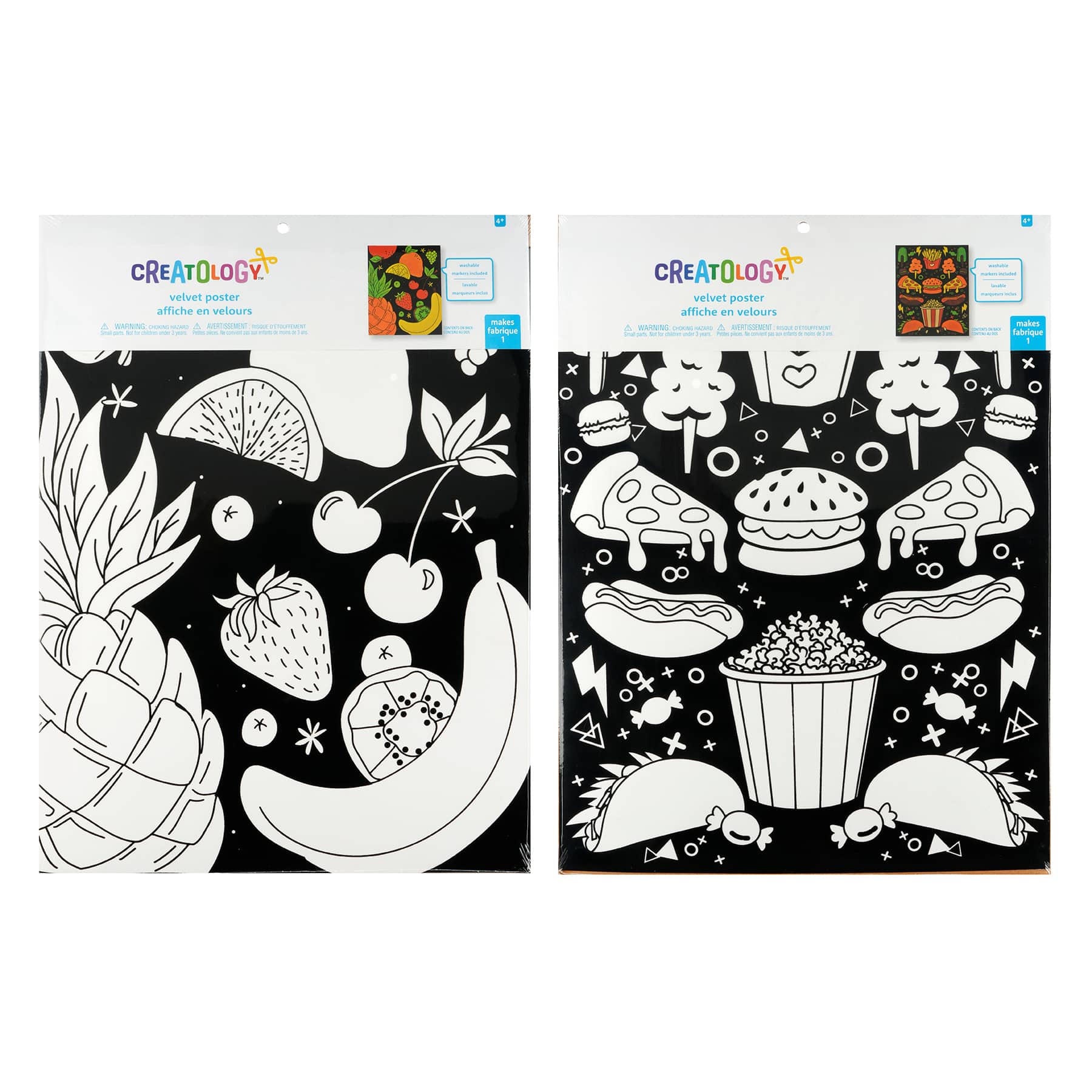 Assorted Foods Velvet Poster Kit by Creatology&#x2122;, 1pc.