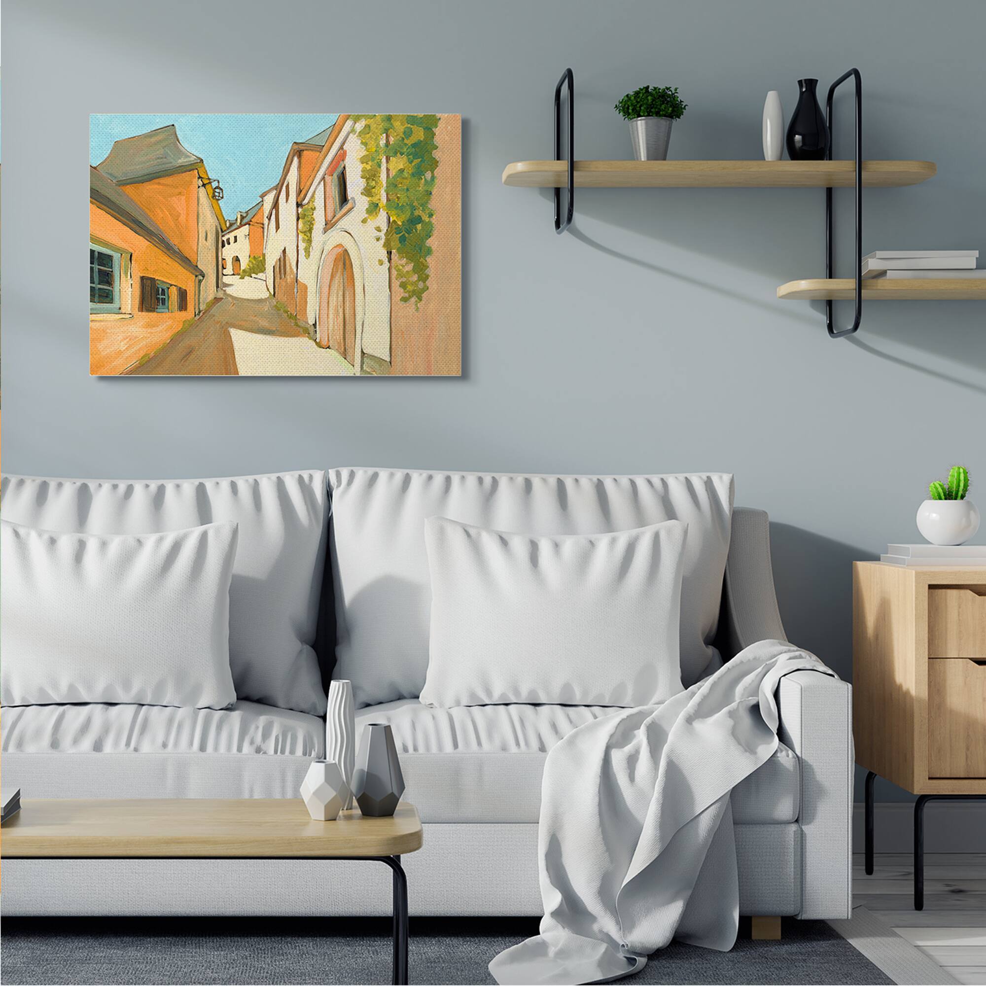 Stupell Industries European Country Road Canvas Wall Art