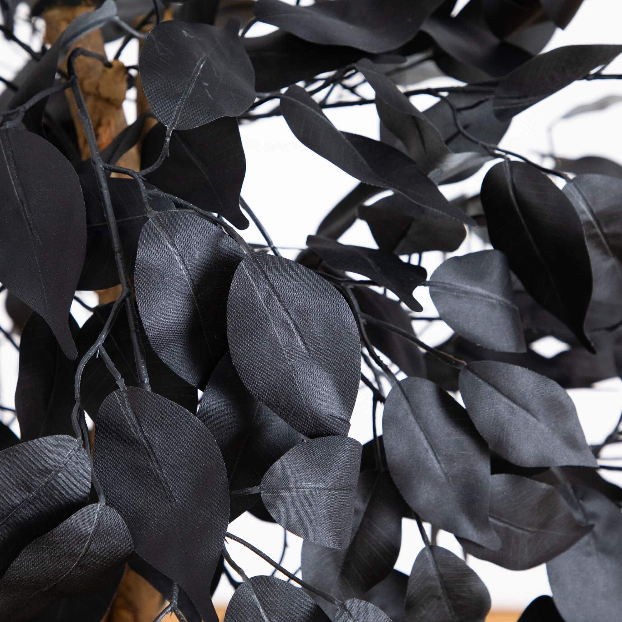 4ft. Artificial Halloween Black Ficus Tree with Natural Trunk
