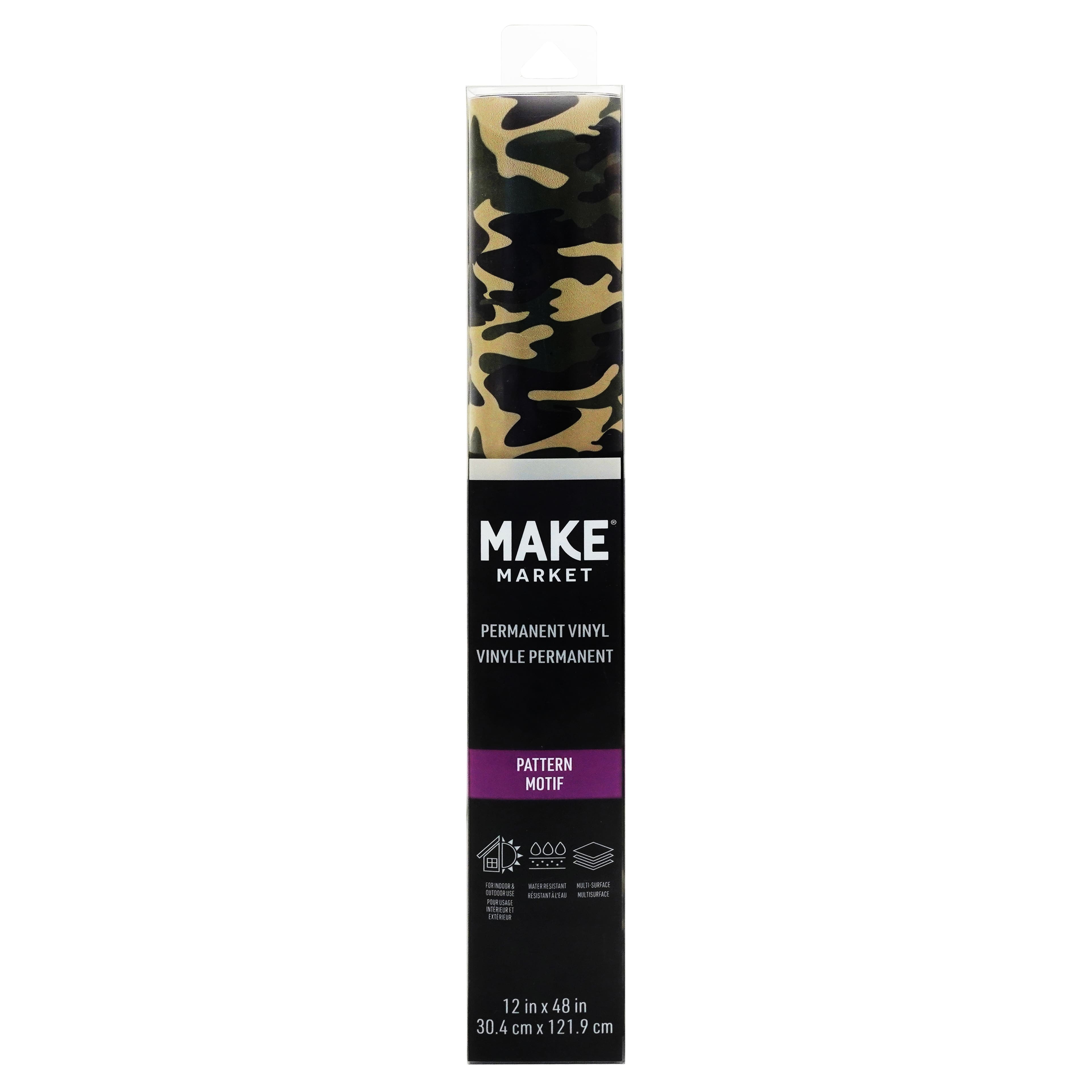 Camouflage Pattern Permanent Vinyl by Make Market&#xAE;