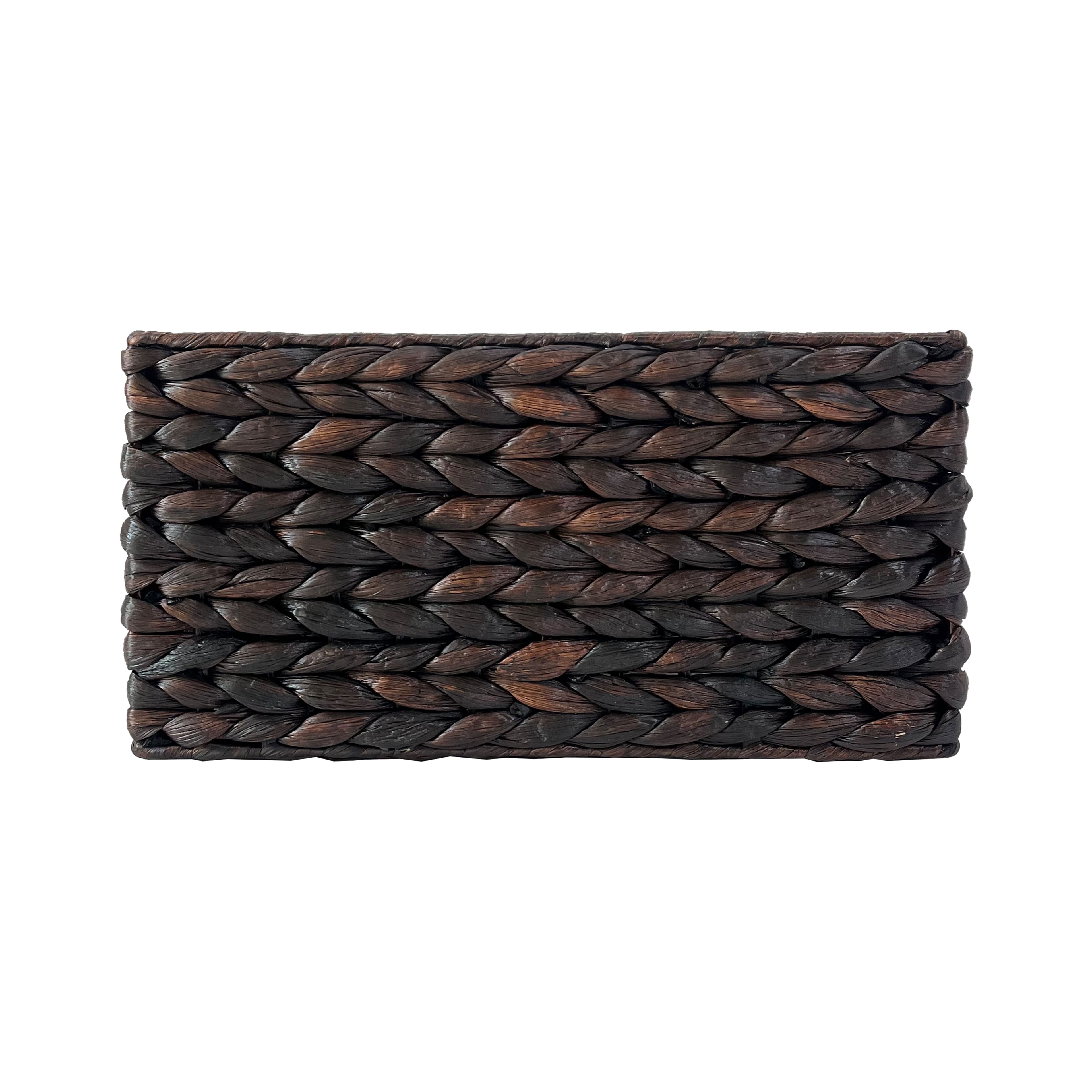 Medium Espresso Rectangle Woven Basket by Ashland&#xAE;