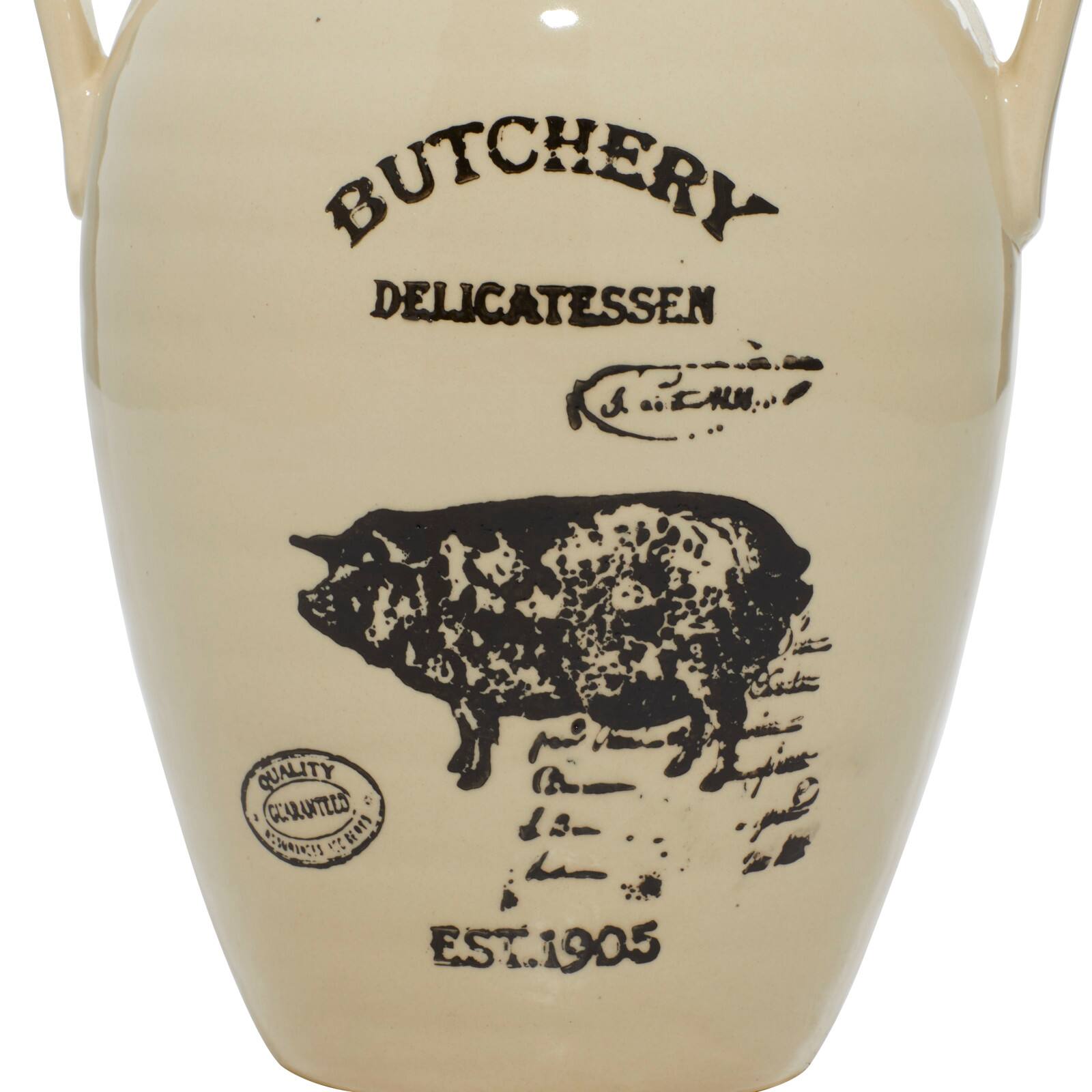 Set of 3 White Porcelain Farmhouse Vase, 8" x 10"