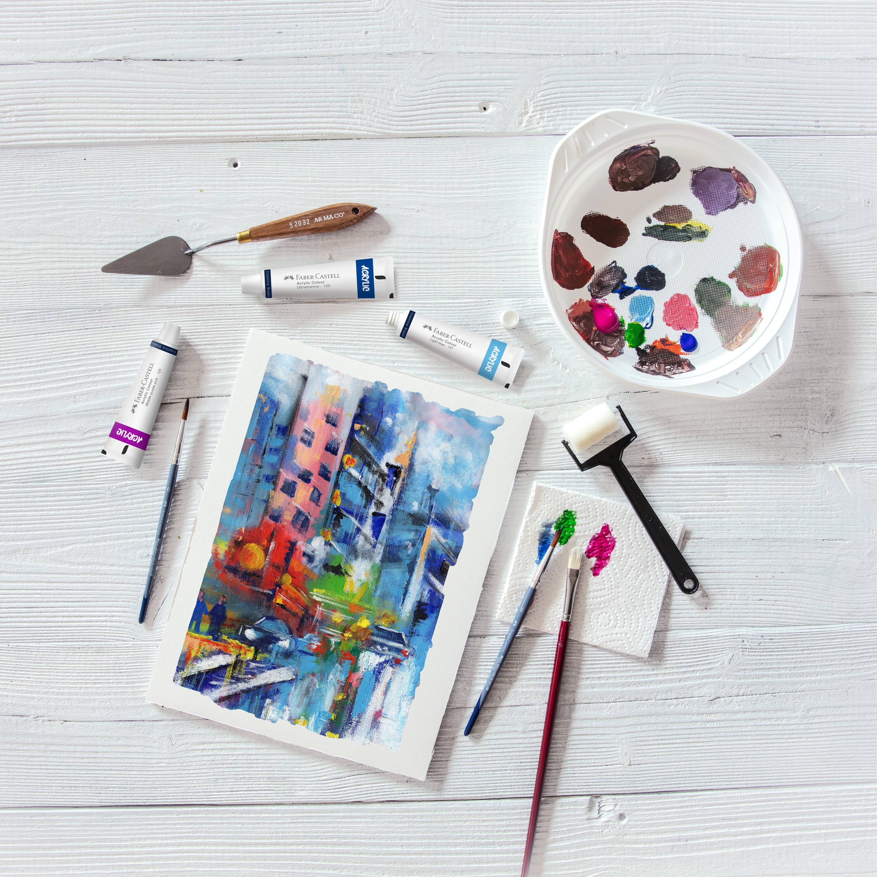 Faber-Castell Creative Studio 12 Color Acrylic Paint Set