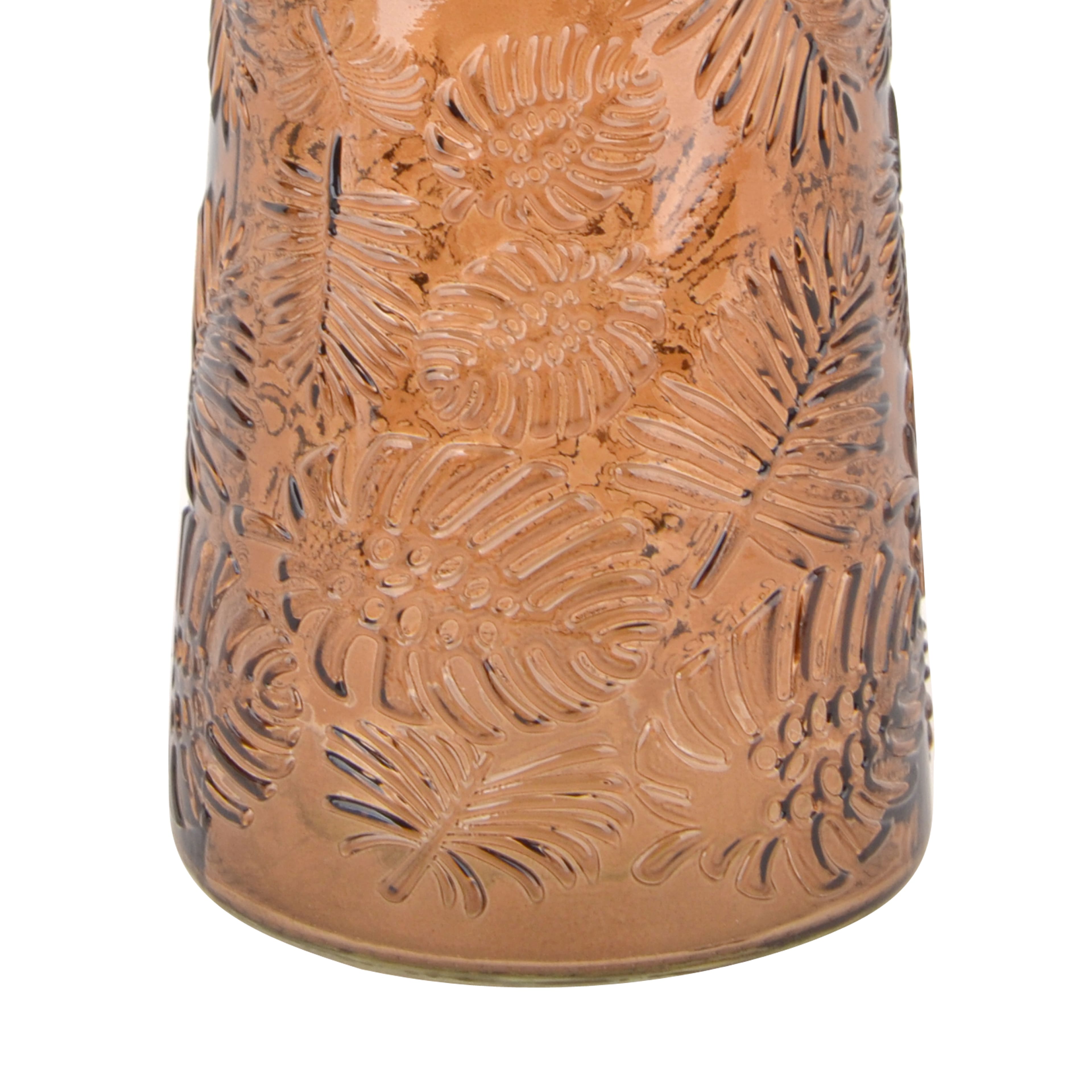 8&#x22; Leaf Pattern Glass Vase by Ashland&#xAE;