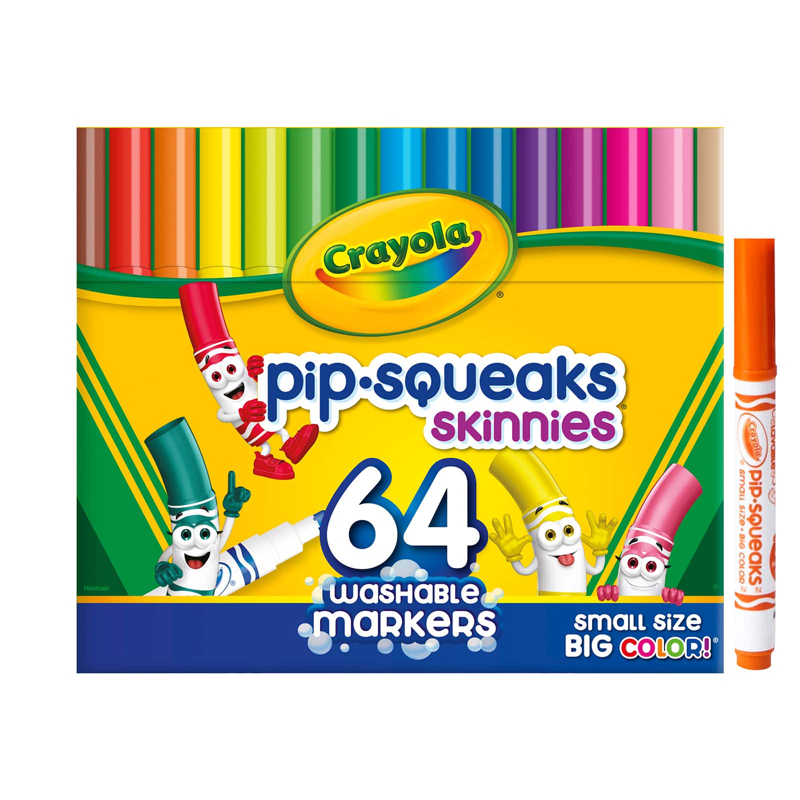Crayola® Washable Pip-Squeaks Skinnies Markers, 64ct.