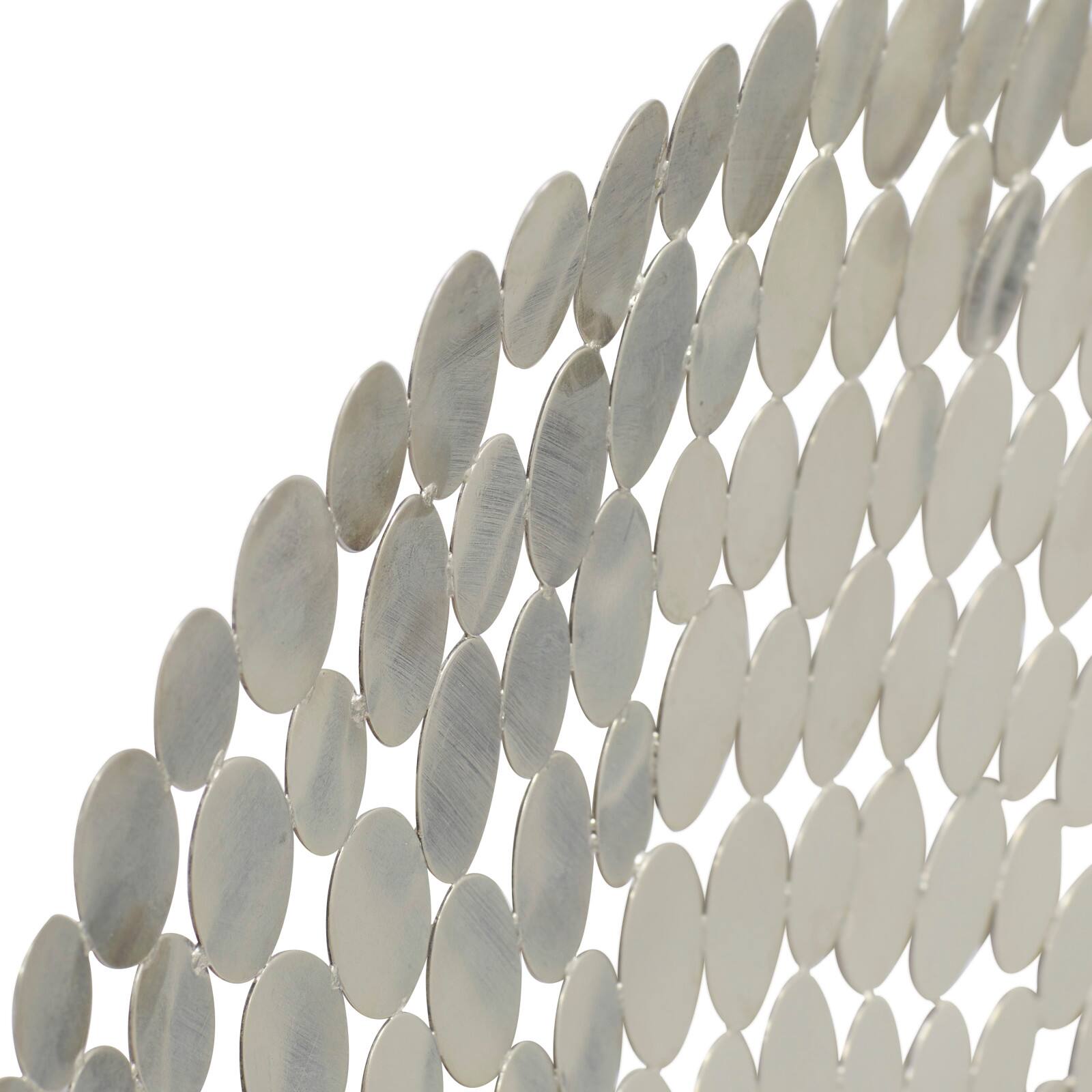 31" Silver Glam Ornamental Stainless Steel Wall Décor