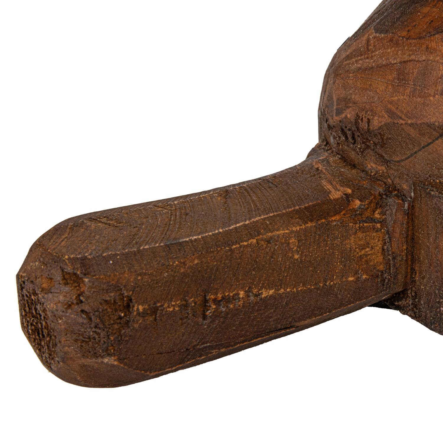 Hello Honey® 16" Natural Reclaimed Wood Table Lamp with Cotton Chambray Shade