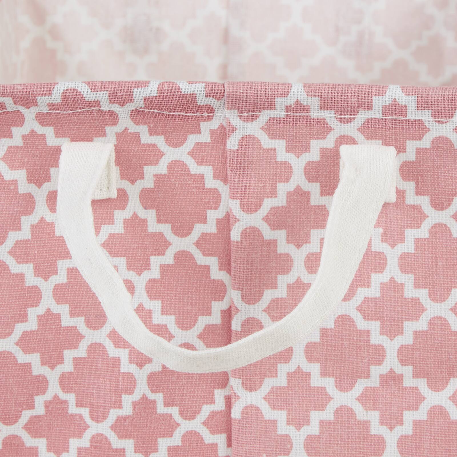 DII® Round Lattice PE-Coated Cotton Polyester Laundry Hamper