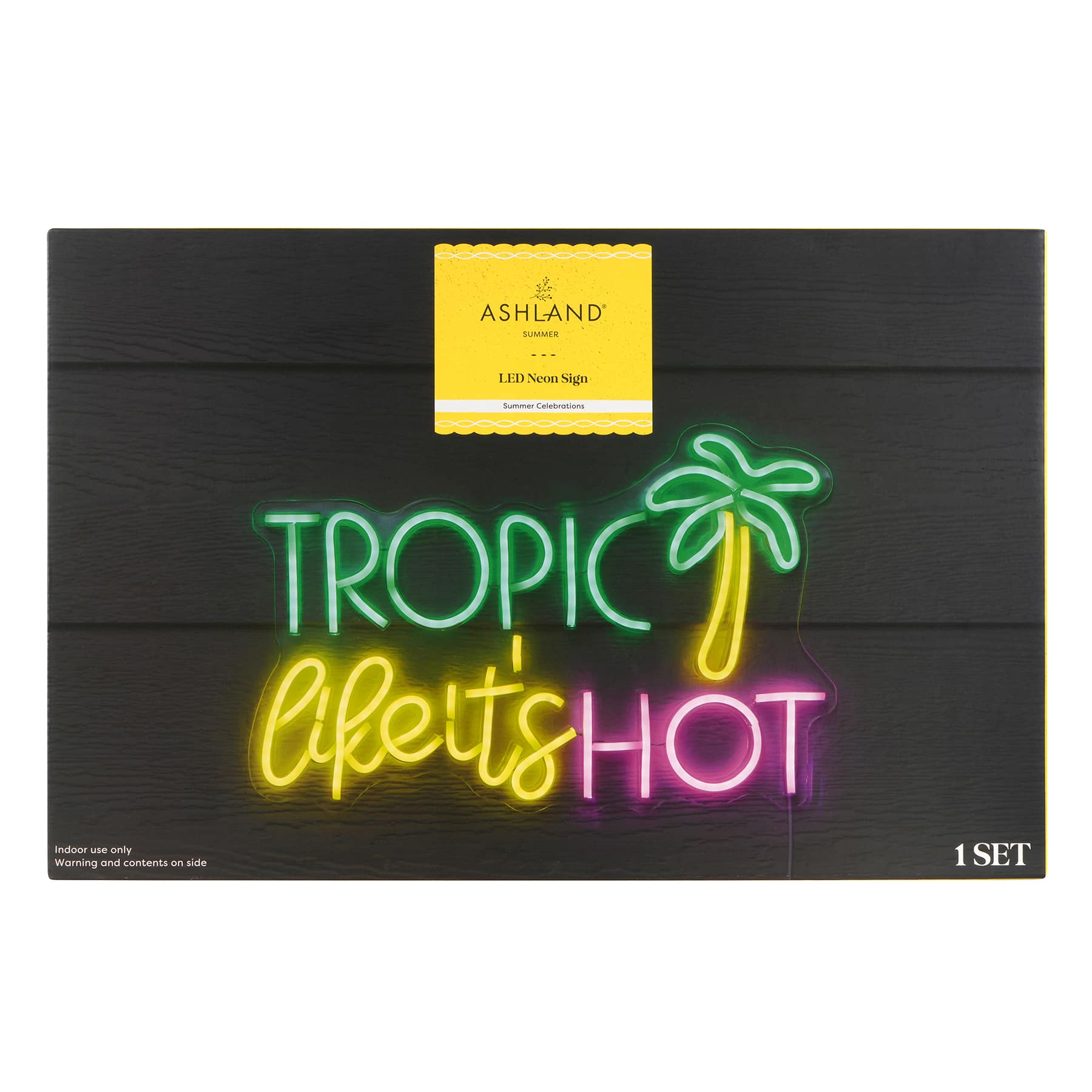 Tropic Like It&#x27;s Hot LED Neon Wall Sign by Ashland&#xAE;