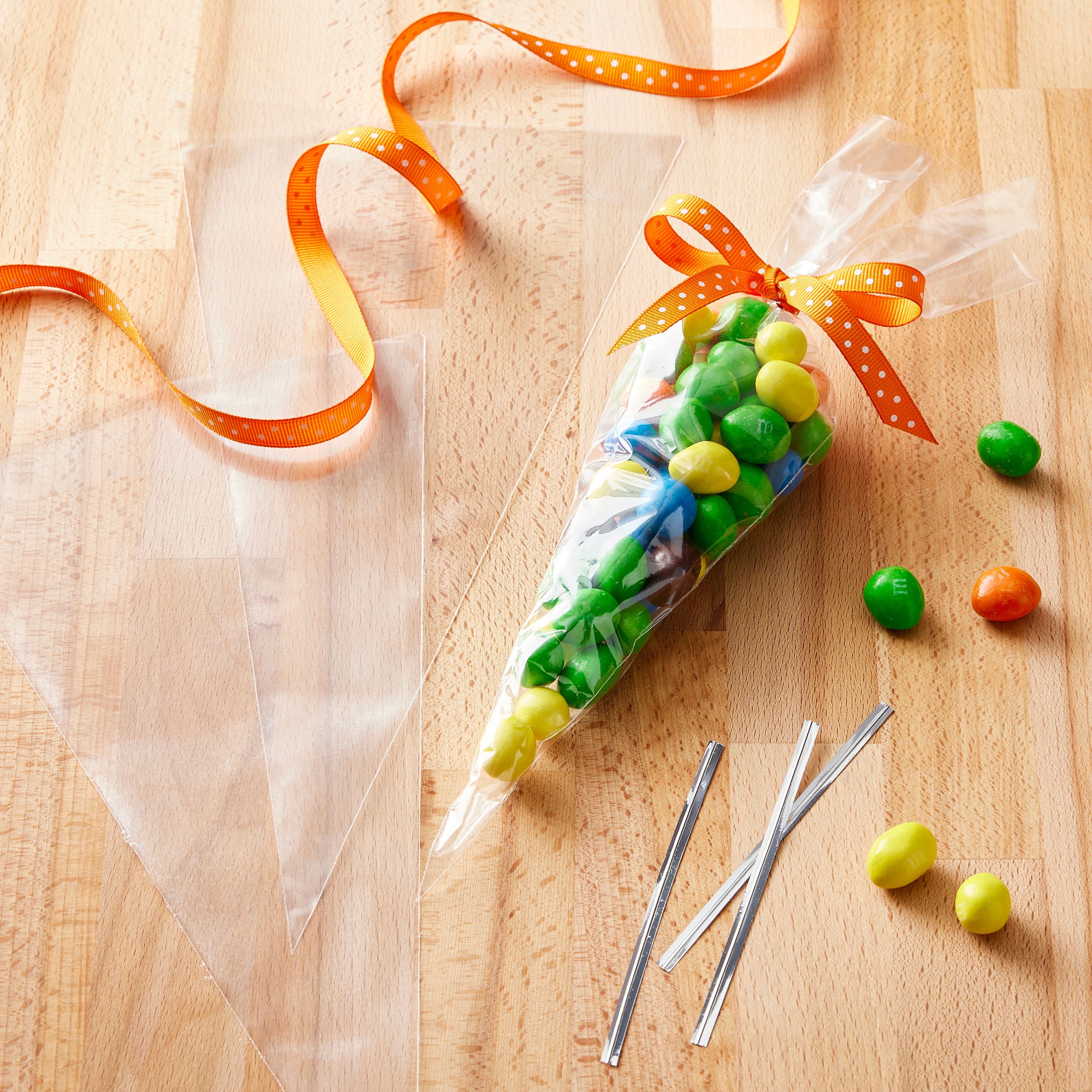 Cone Shaped Bags for Treats, Candies, and Favors