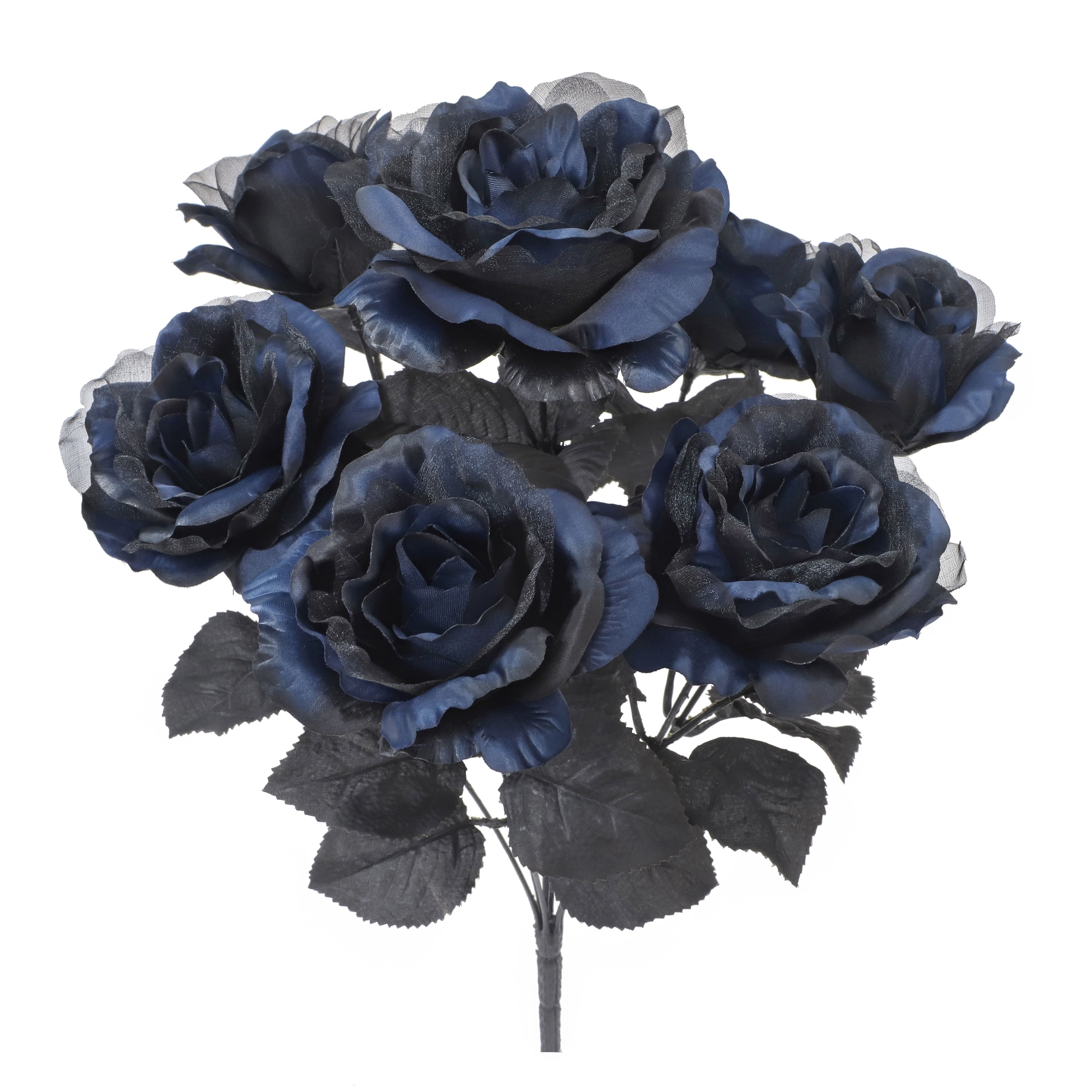 17.5&#x22; Blue &#x26; Black Rose Bush by Ashland&#xAE;