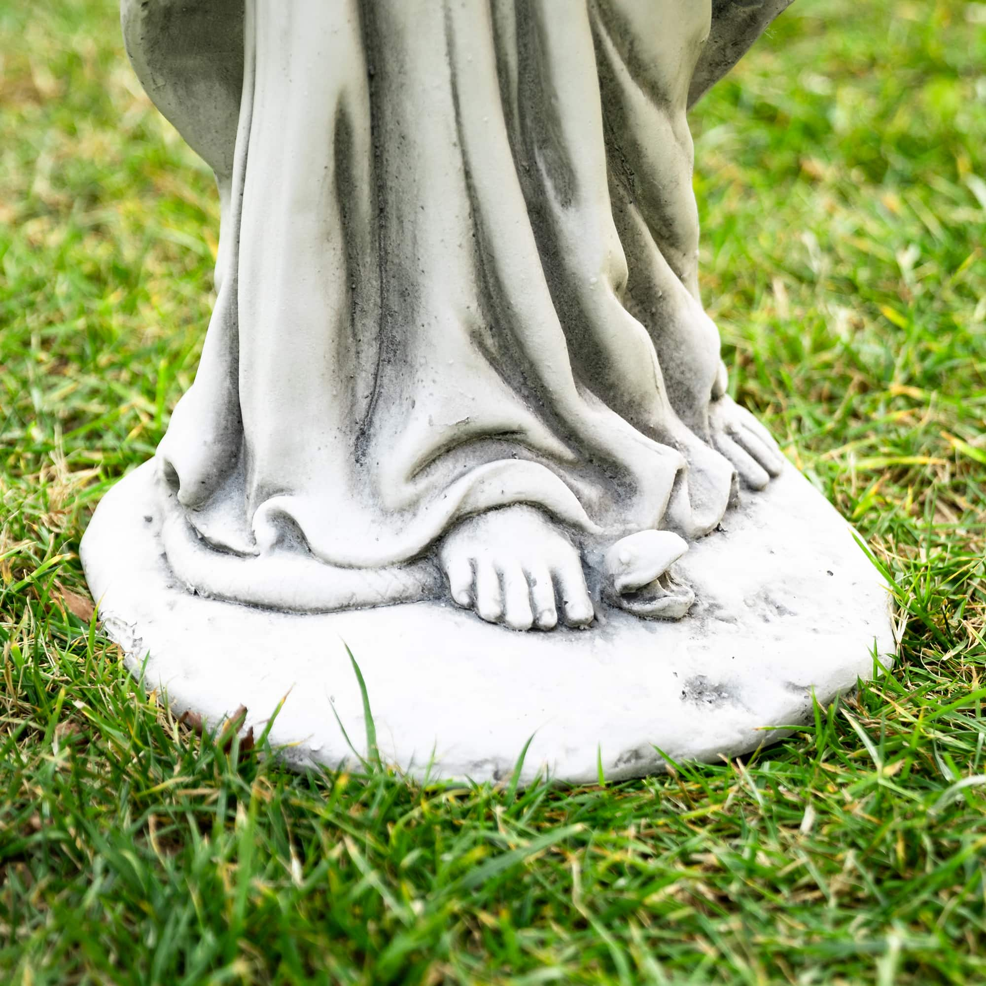 Glitzhome&#xAE; 30&#x22; Blessed Mother Mary Garden Statue