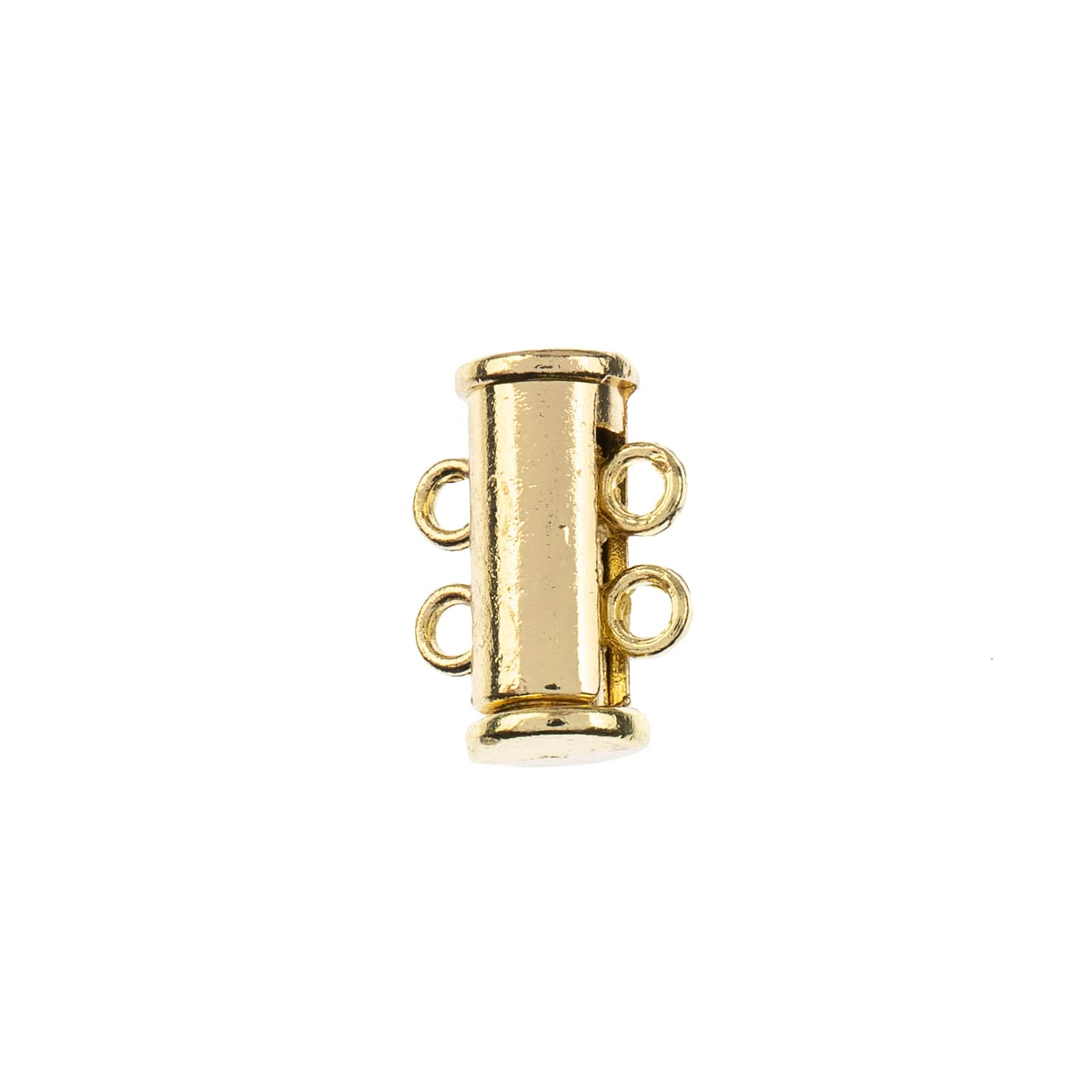 John Bead Beadwork Findings Gold Tube Slide Clasp, 2ct.