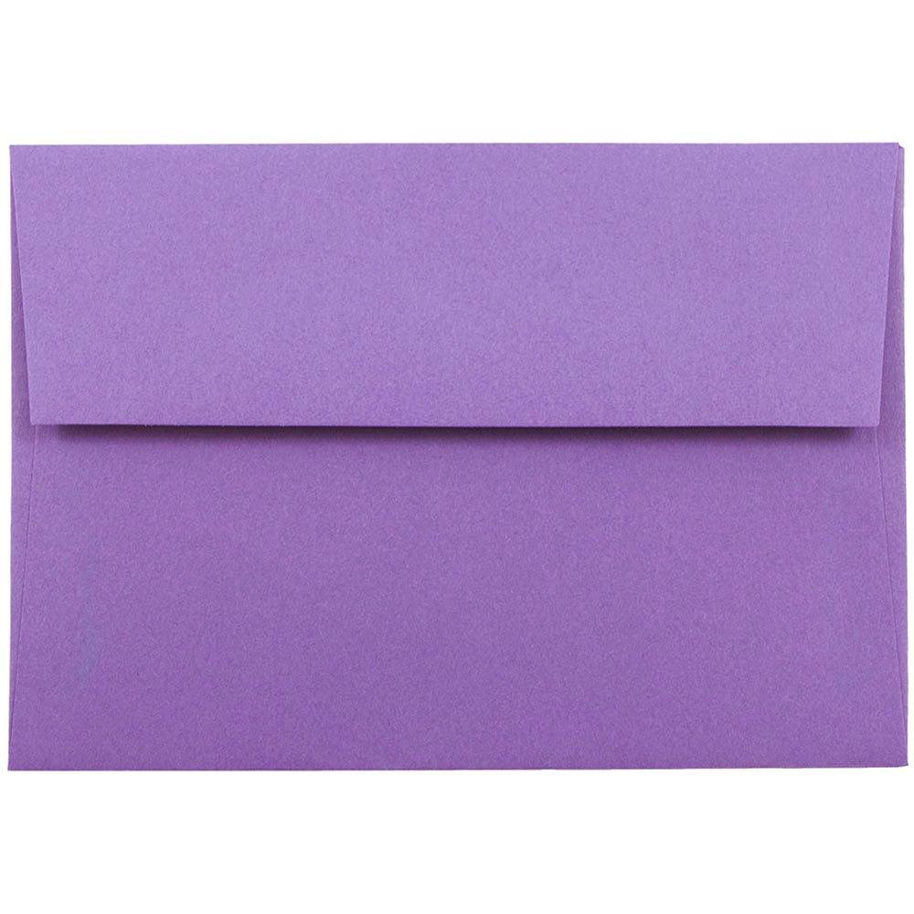 JAM Paper 5.25&#x22; x 7.25&#x22; Blank Flat Recycled Greeting Cards &#x26; Envelopes, 100ct.