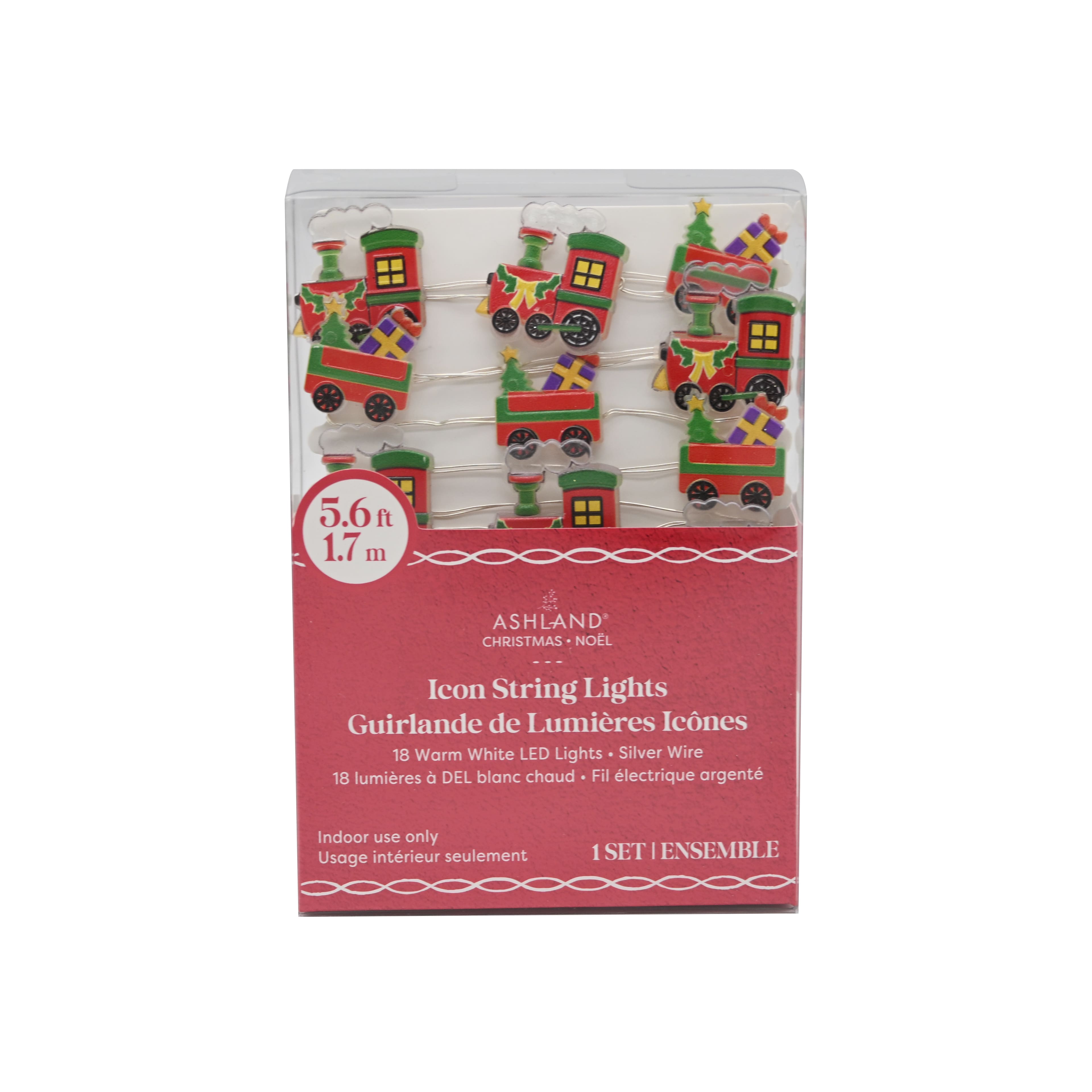 18ct. Warm White LED Train String Lights on Silver Wire by Ashland&#xAE;