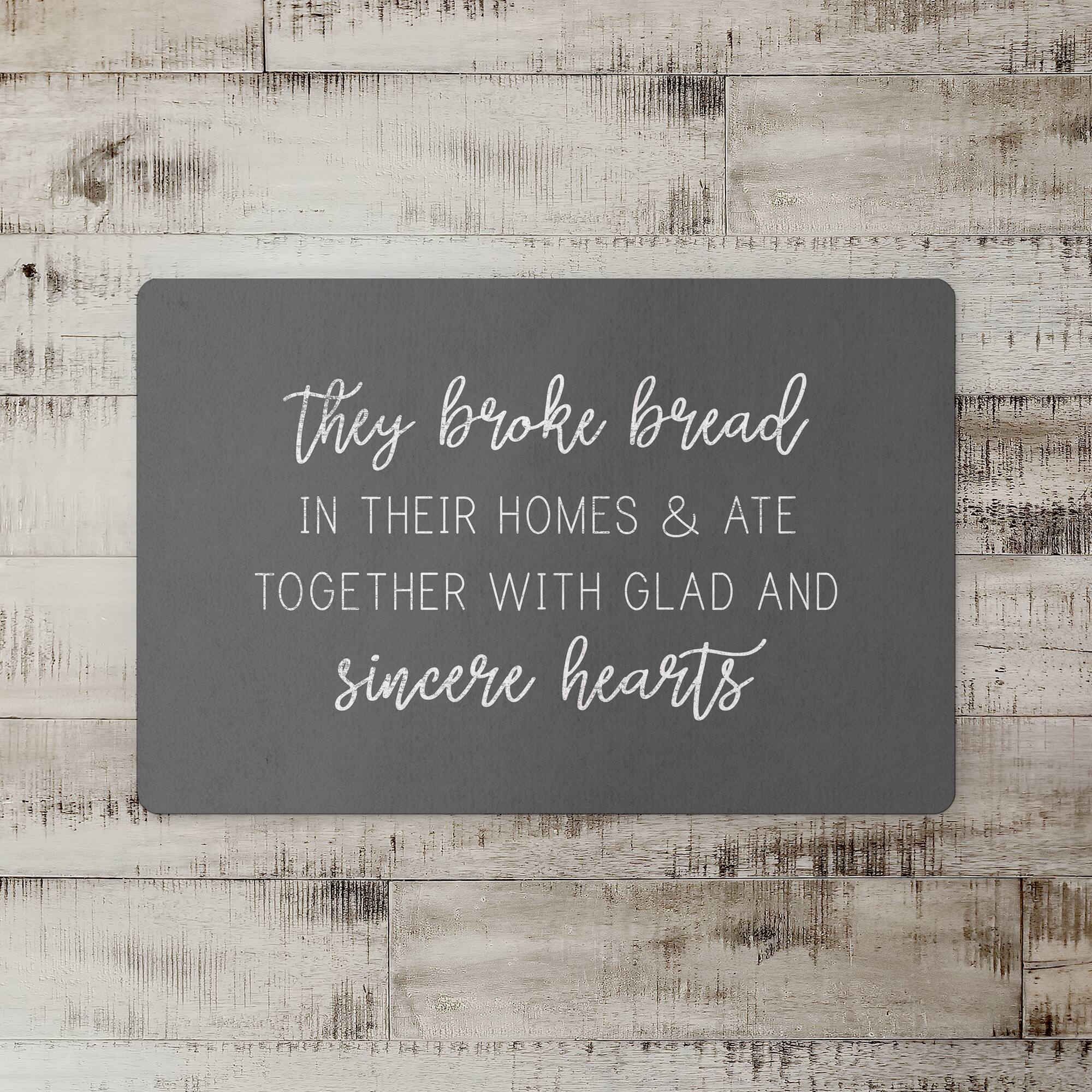 They Broke Bread 18" x 27" Floor Mat