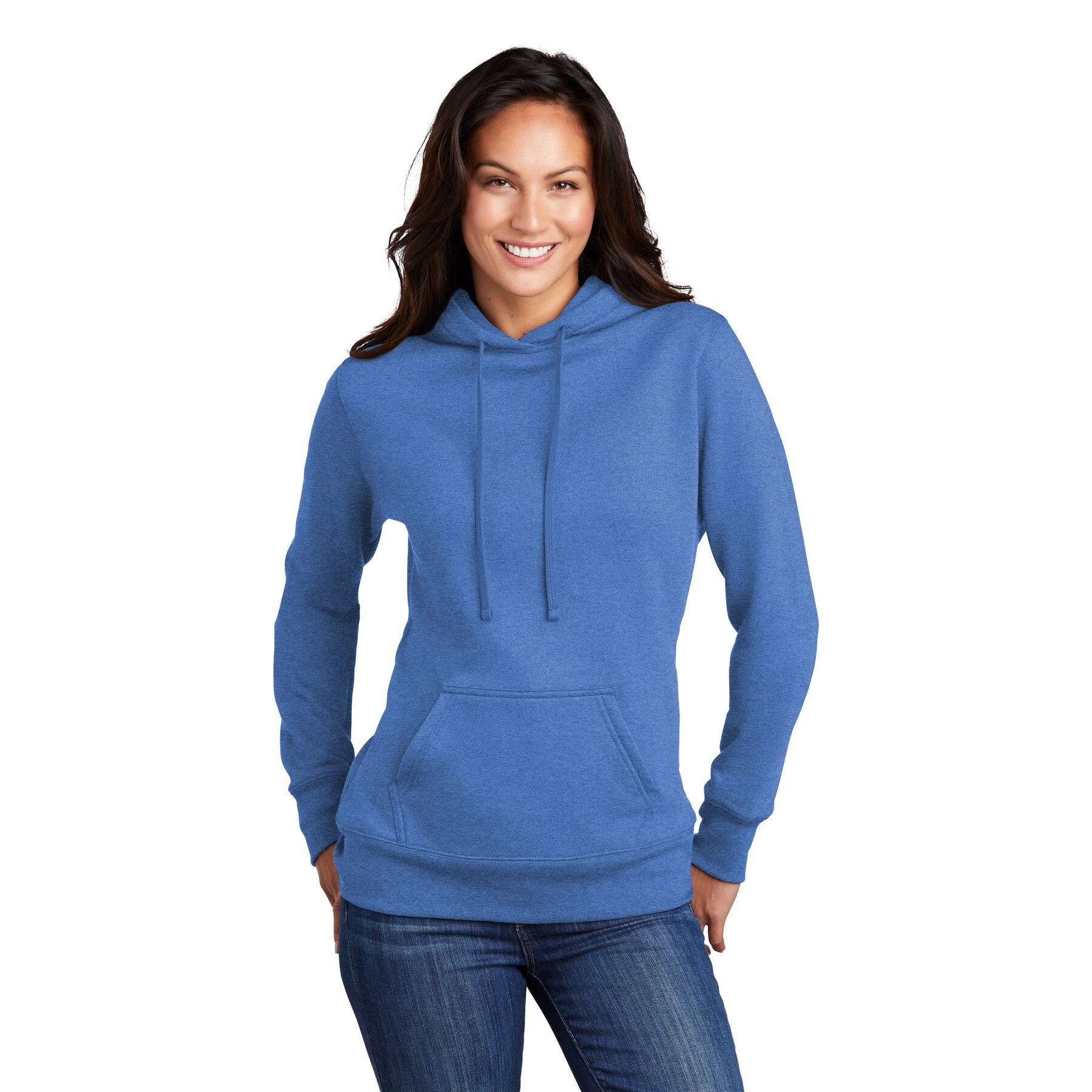 Port & Company® Hooded Pullover Ladies Core Fleece Sweatshirt