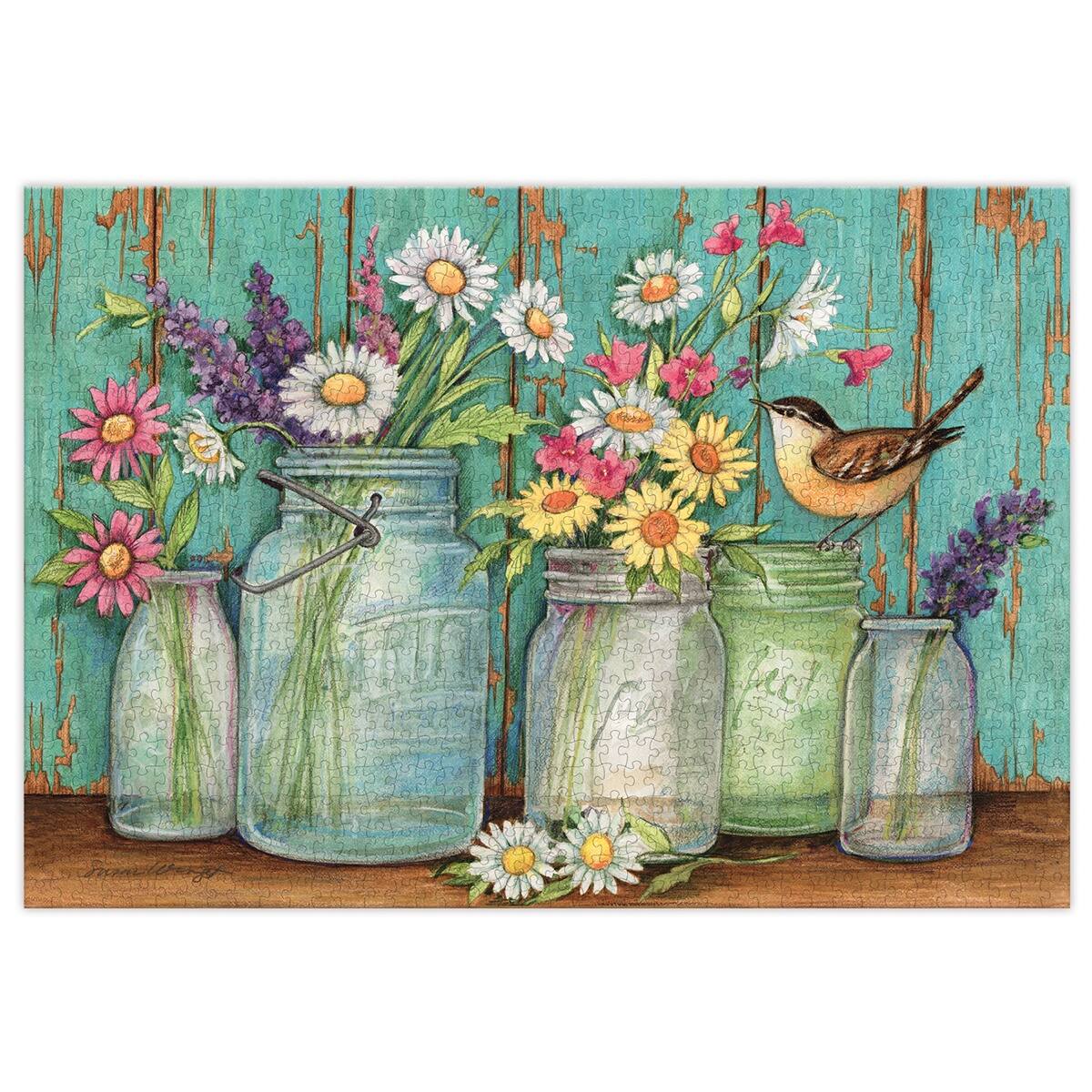 Lang Mason Flowers 1000 Piece Jigsaw Puzzle Michaels