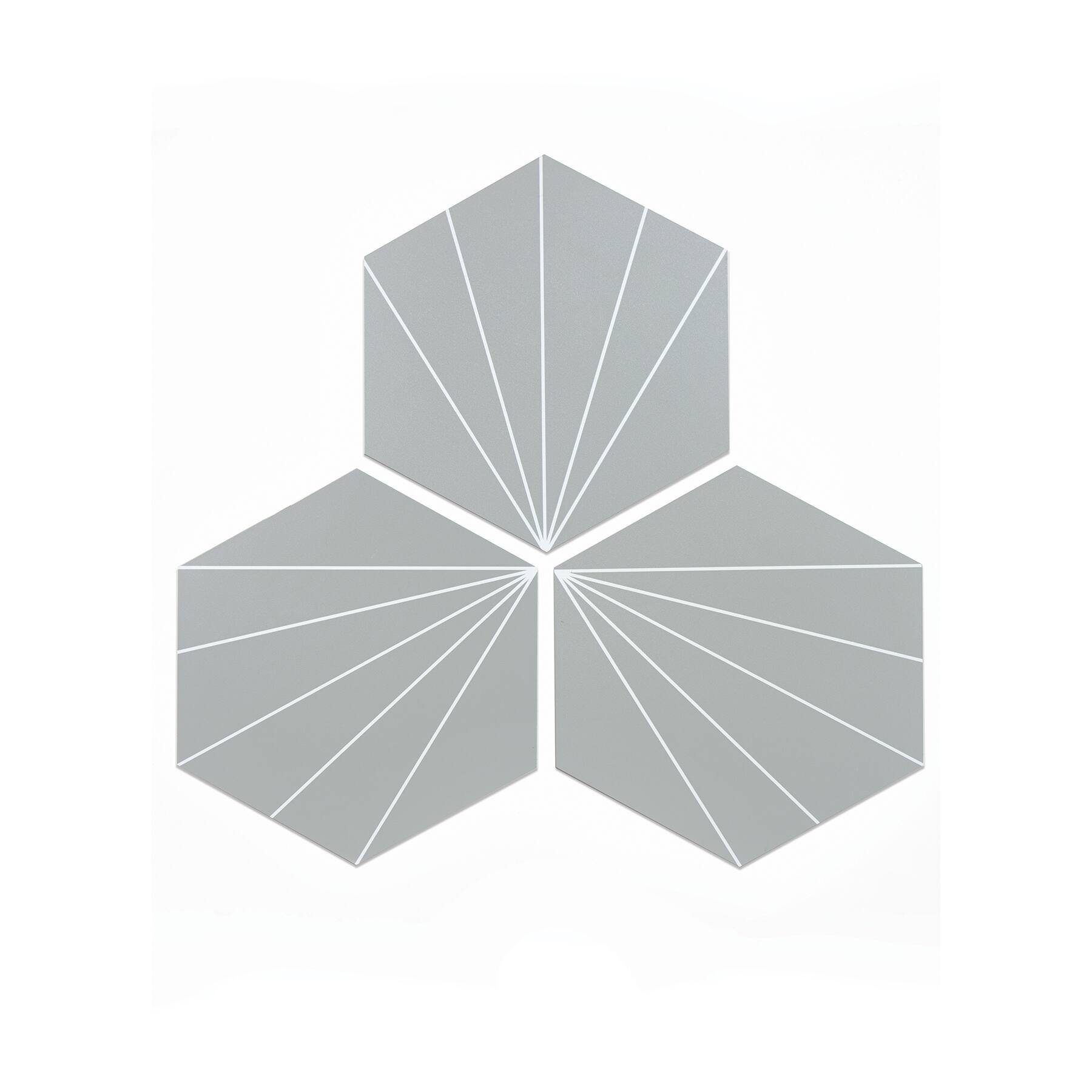 FloorPops Vers Peel & Stick Hexagon Floor Tiles