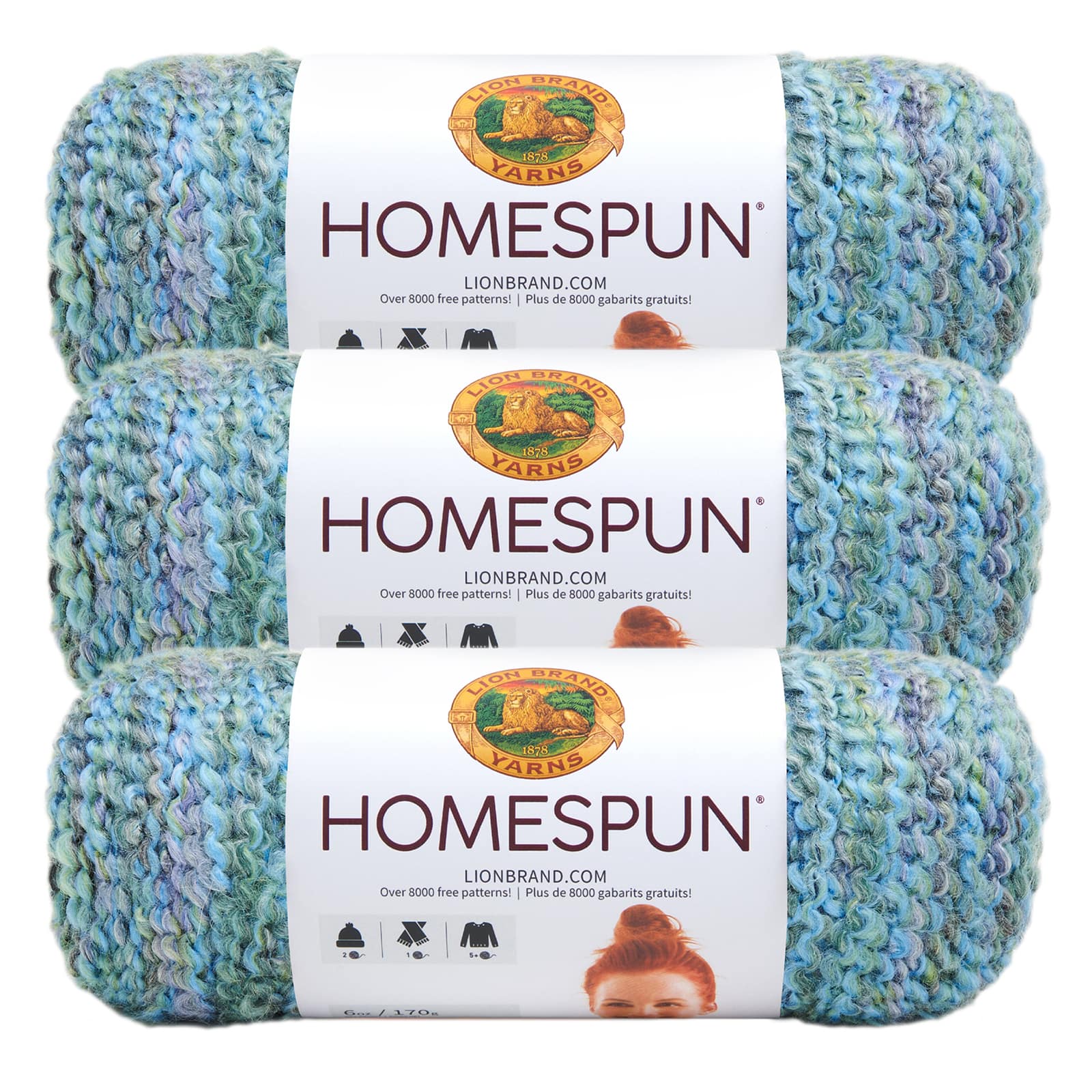 3 Pack Lion Brand Homespun Yarn Michaels 3-pack-lion-brand-homespun-yarn-michaels