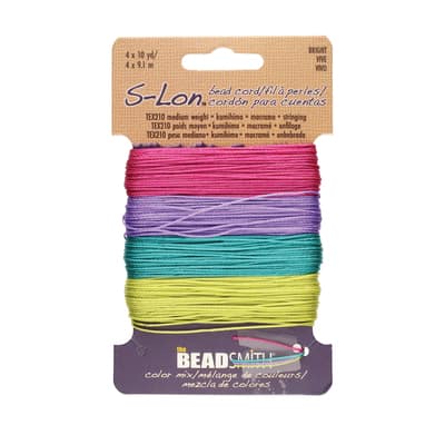 Buy In Bulk - 12 Packs: 4 Ct. (48 Total) The Beadsmith® S-Lon® 0.5mm ...