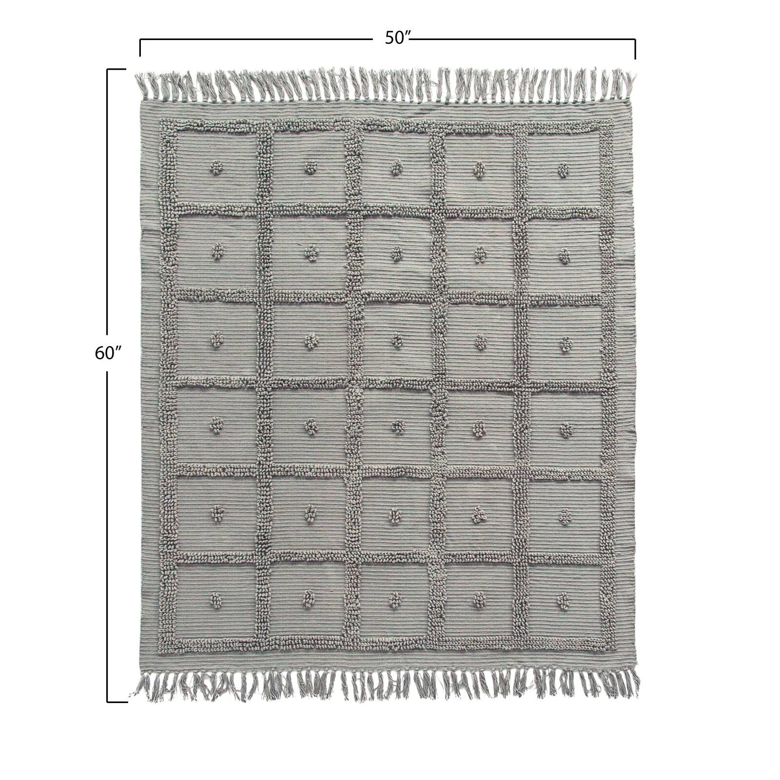 Hello Honey® Grey Cotton Chenille Throw Blanket