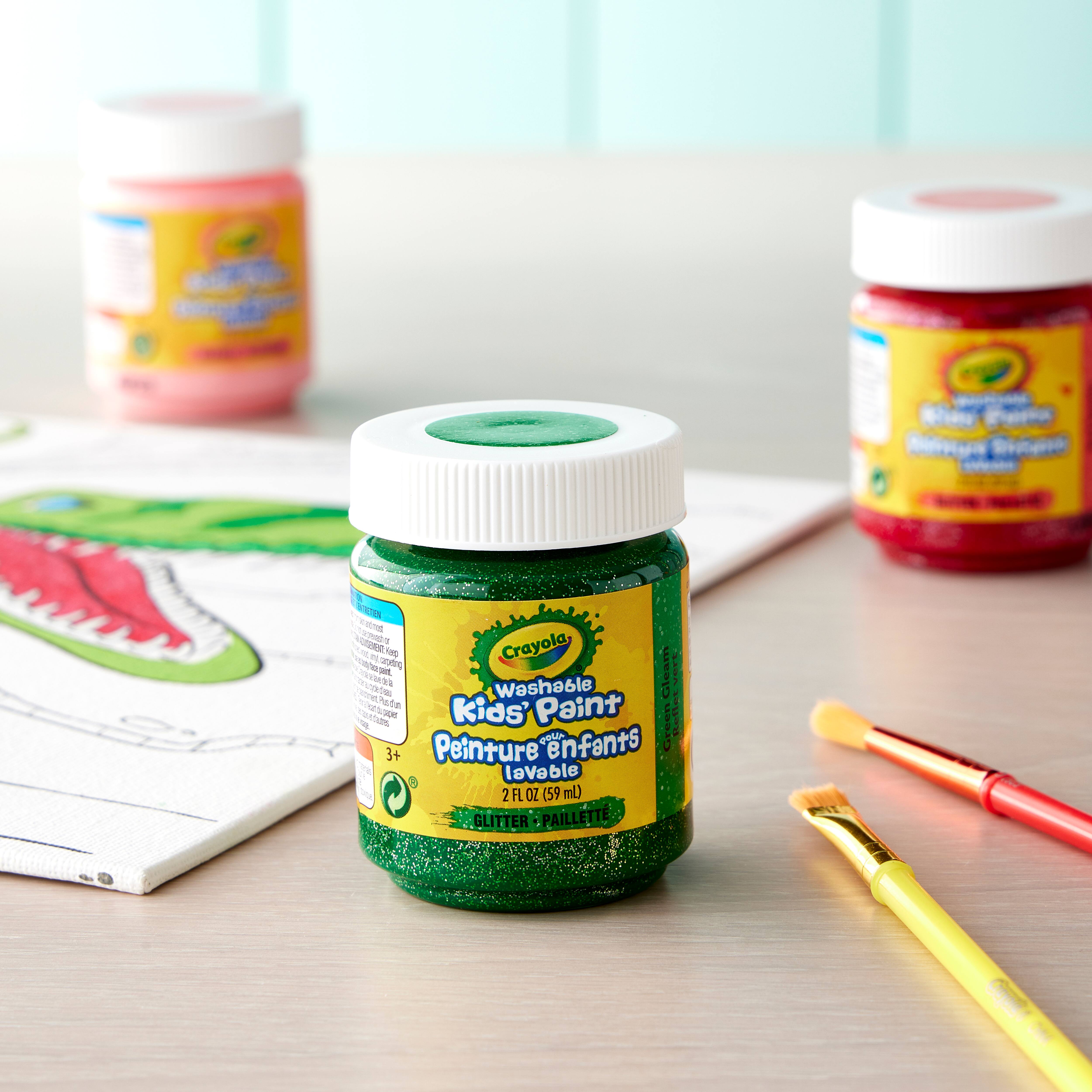 12 Pack: Crayola&#xAE; Glitter Washable Kids&#x27; Paint, 2oz.