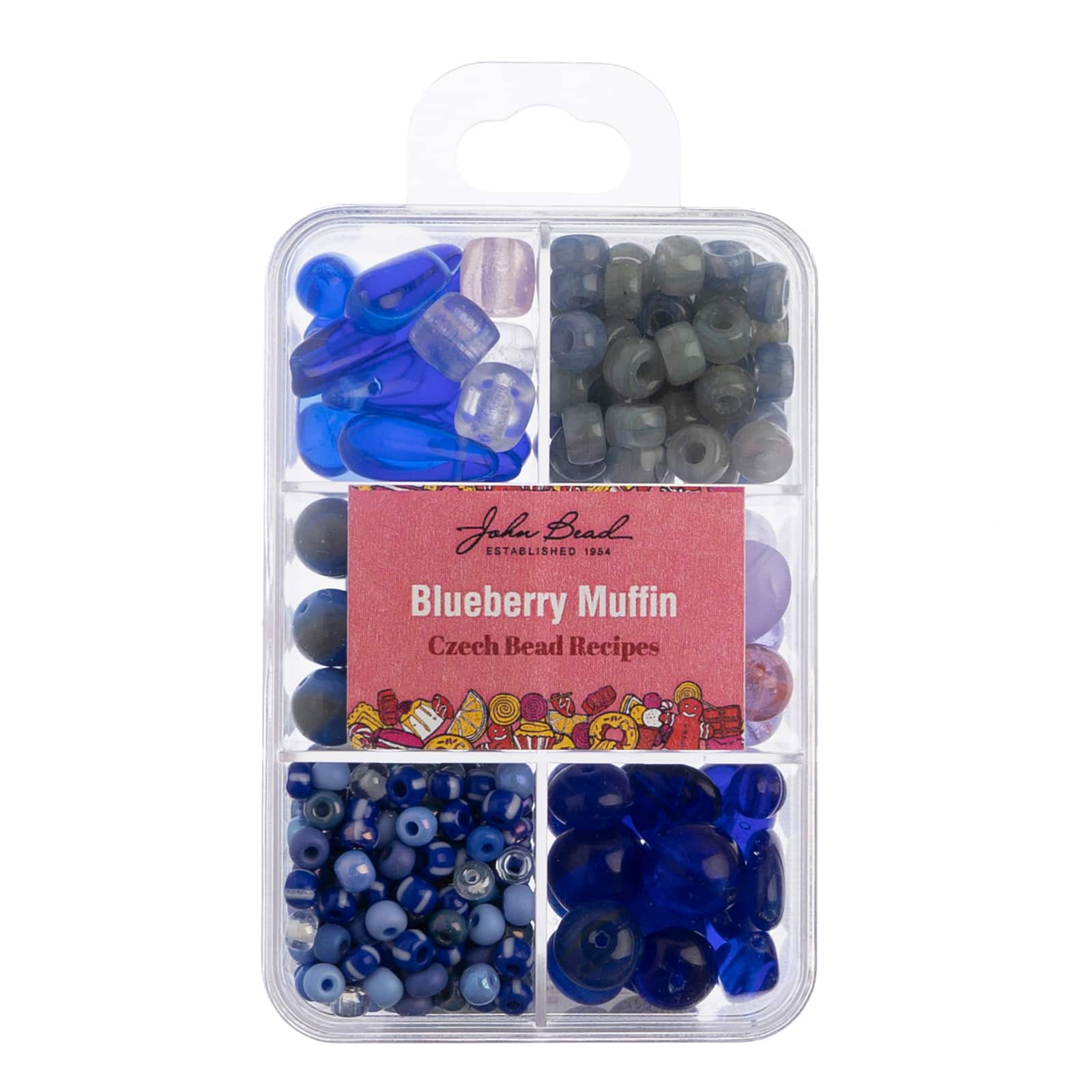 John Bead Czech Glass Recipe Box Beading Kit