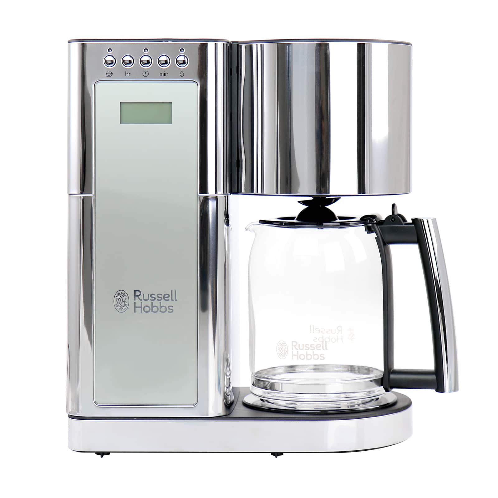 Russell Hobbs Silver Stainless Steel 8 Cup Glass Coffeemaker