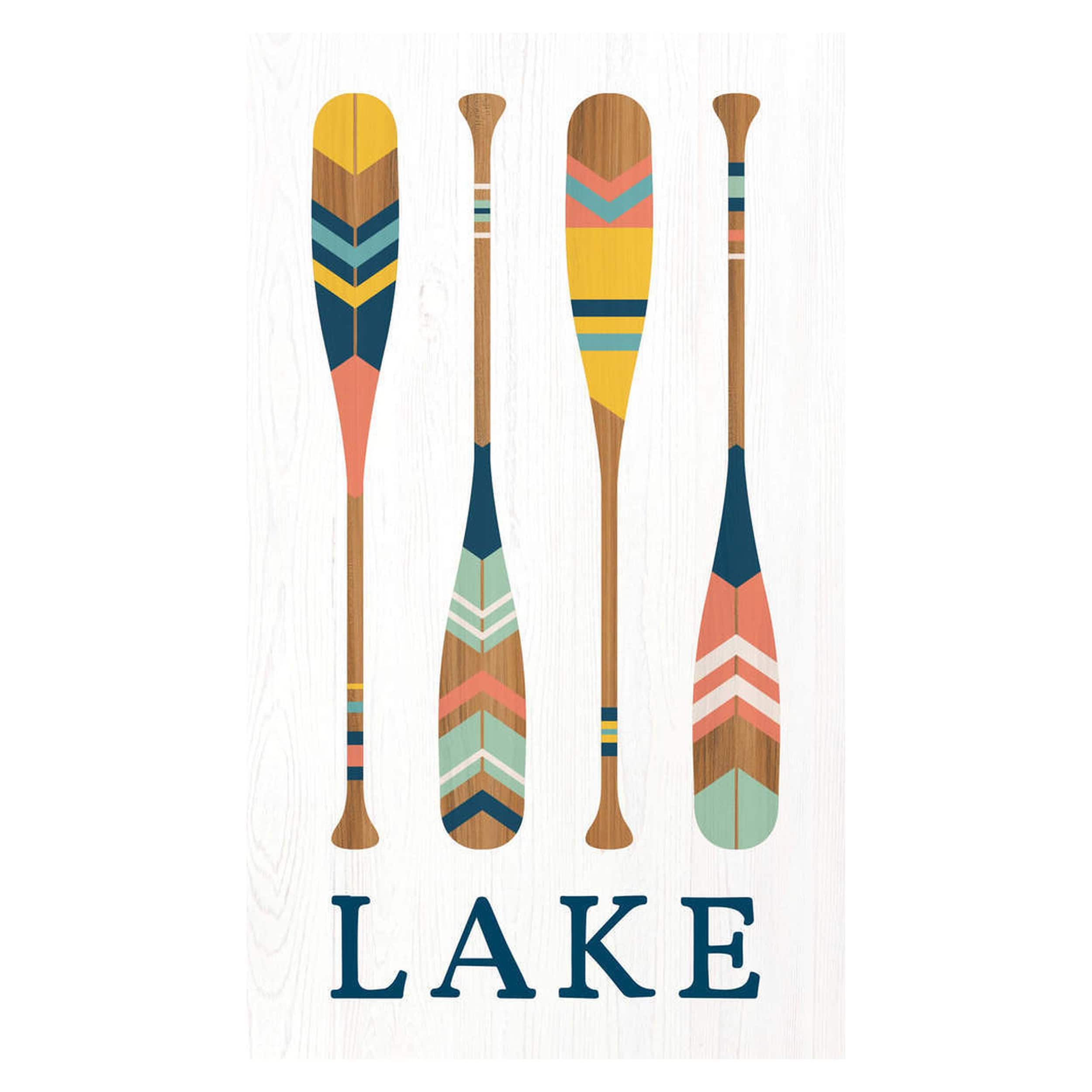 P. Graham Dunn Paddles Lake Pallet D&#xE9;cor