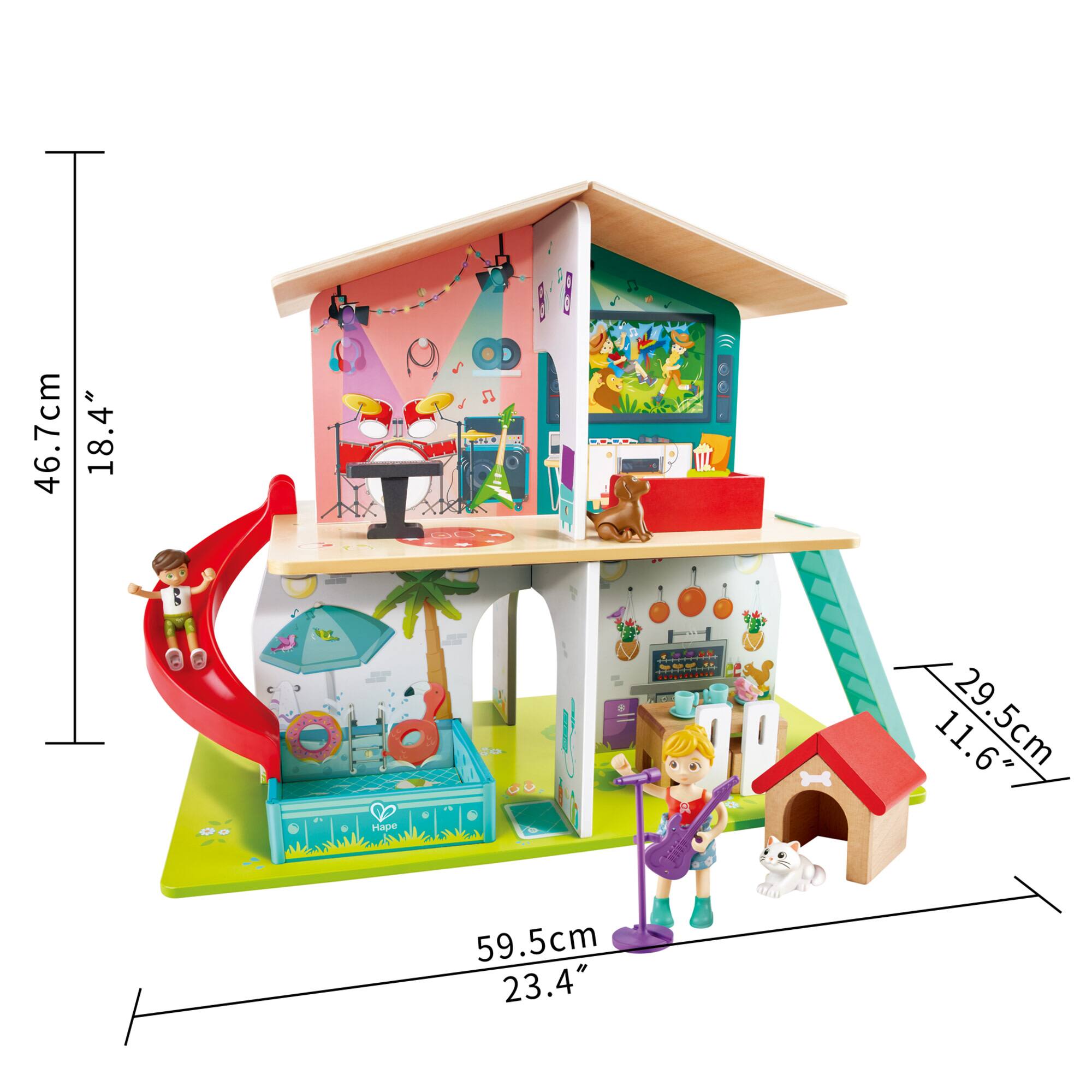 Hape Rock & Slide Dollhouse Set