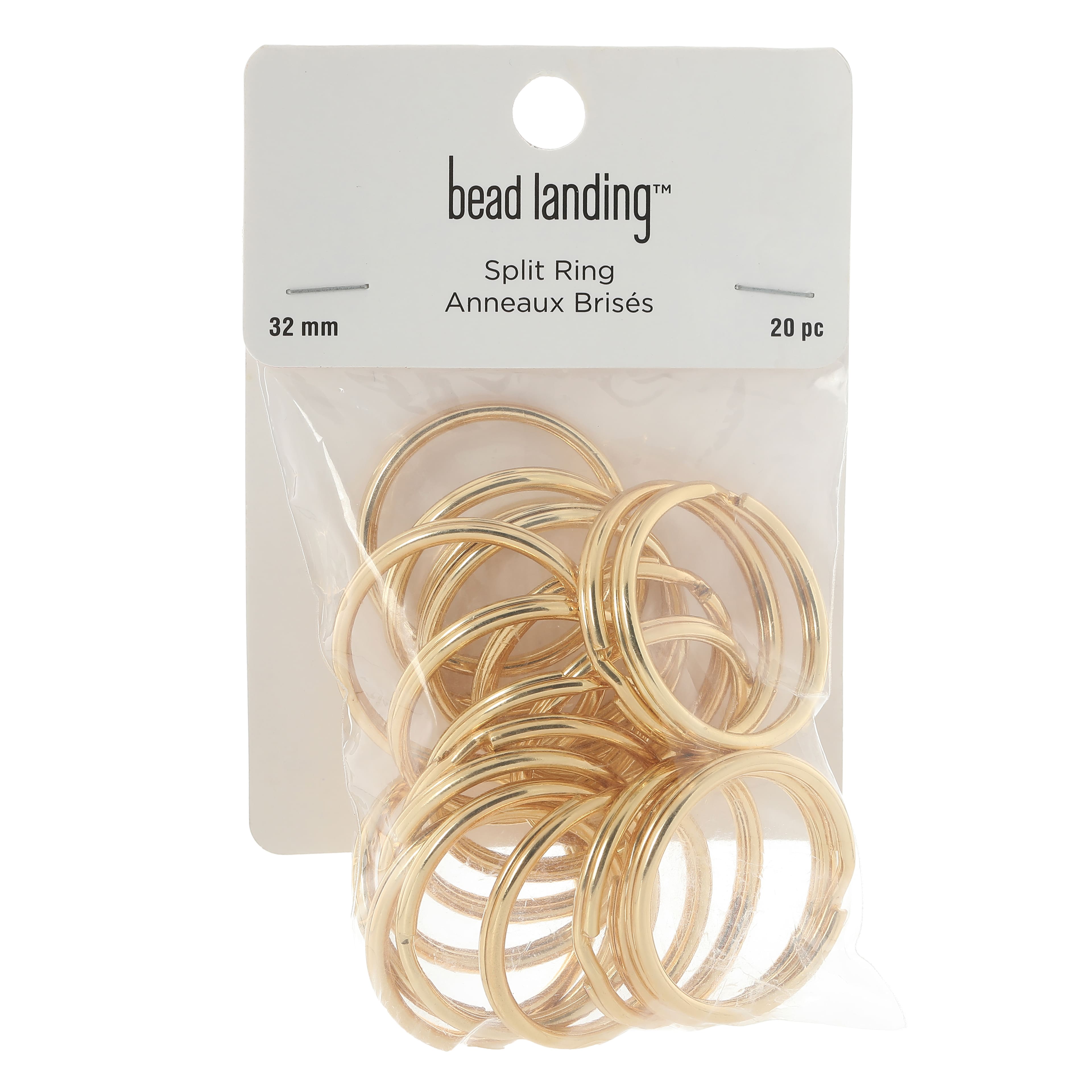 12 Packs: 20 ct. (240 total) 32mm Split Rings by Bead Landing&#x2122;