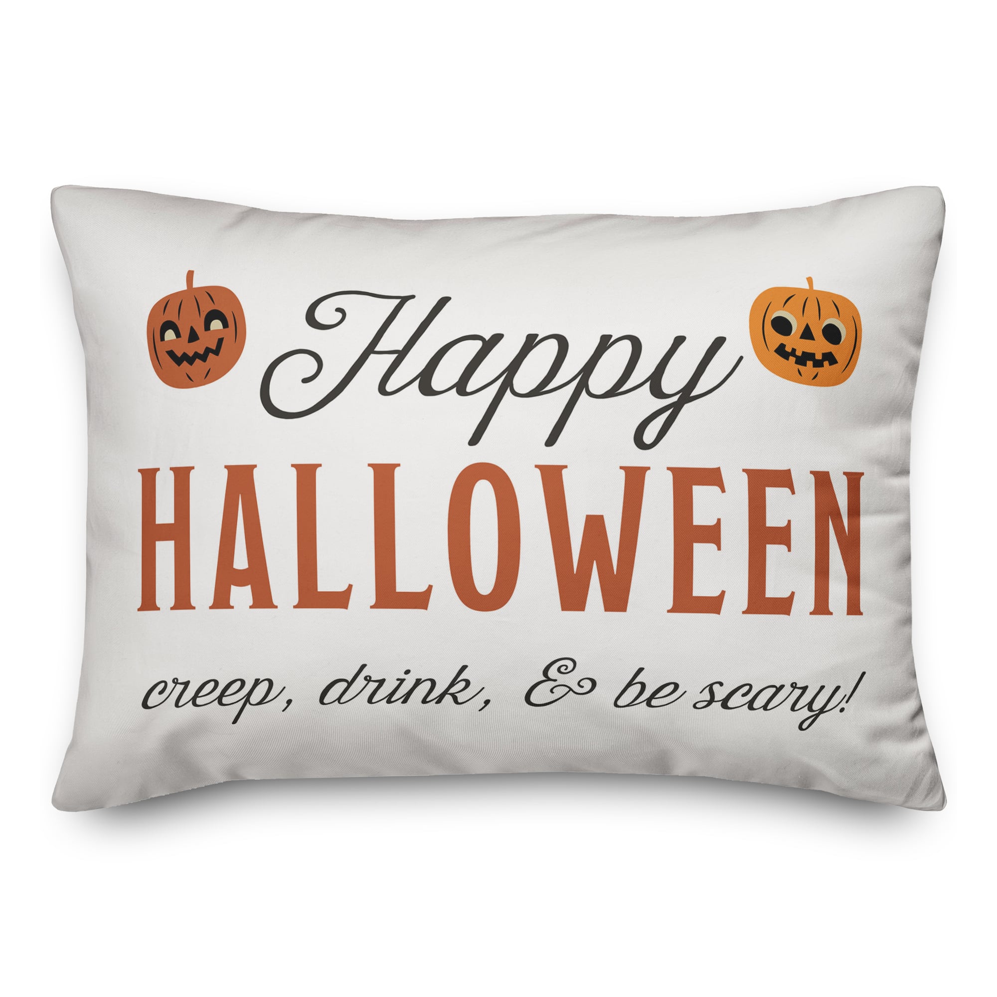 Happy Halloween 14&#x22; x 20&#x22; Throw Pillow
