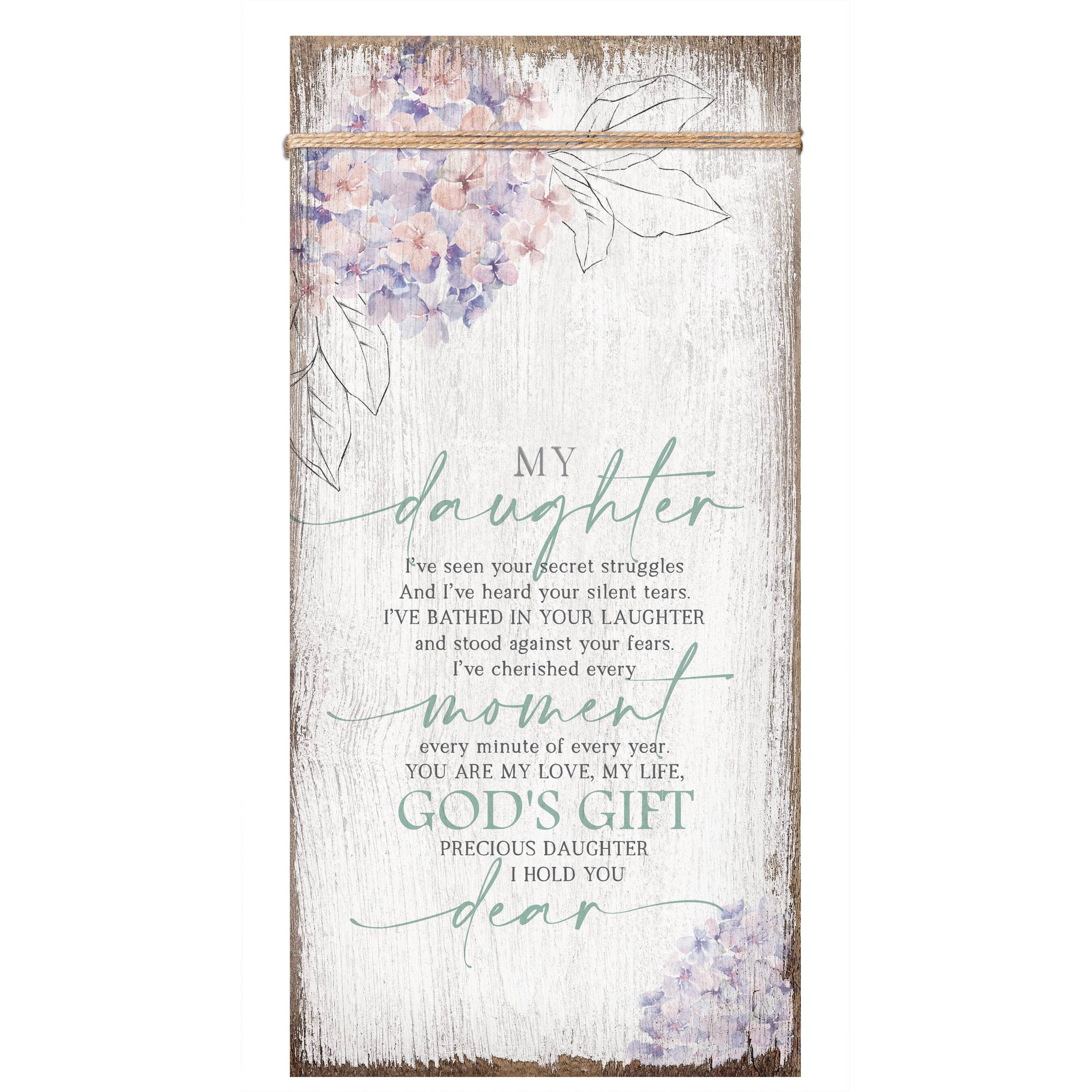 My Daughter Wood Plaque