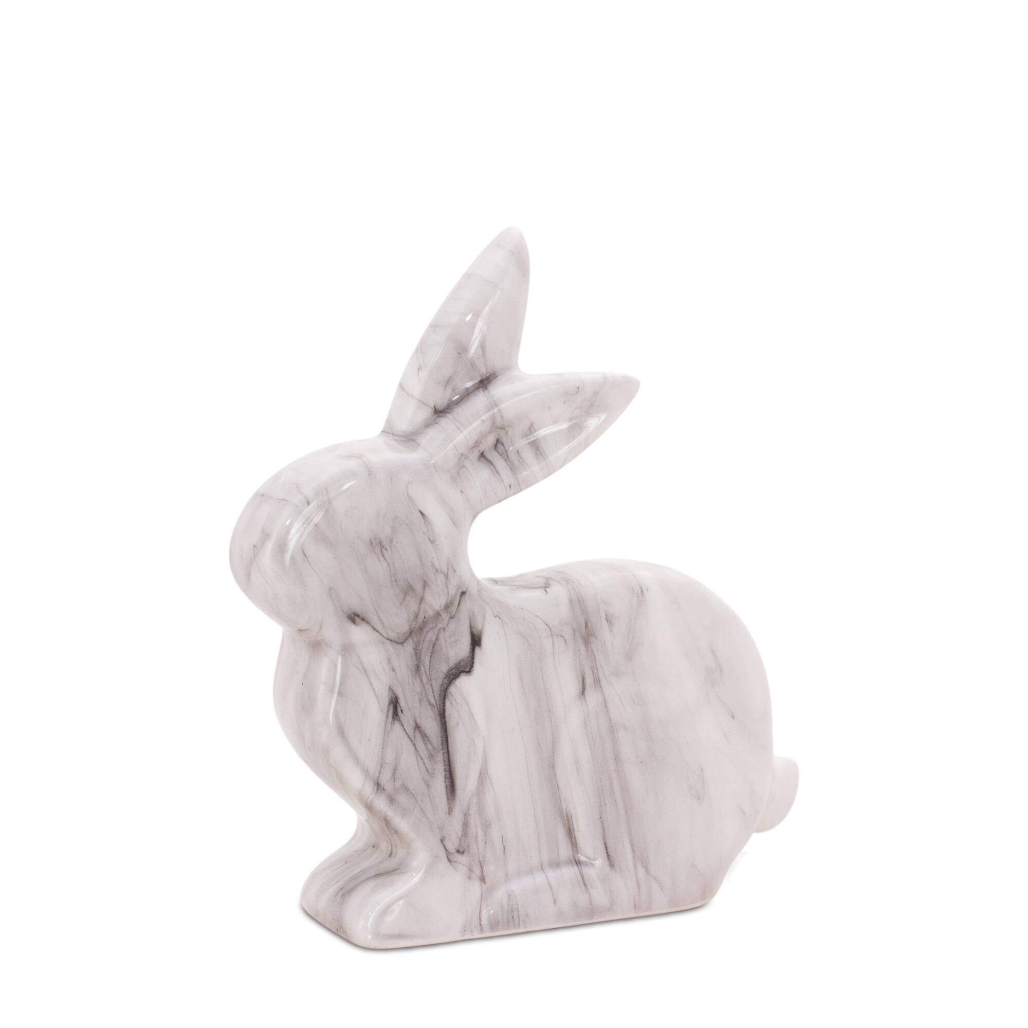 Marble Print Rabbit D&#xE9;cor Set