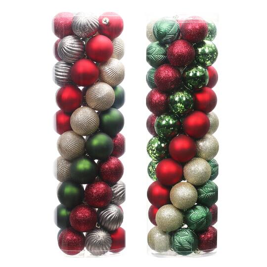 Assortiment d'ensembles de 50 boules de Noël maison de ferme d'Ashland, 5 cm Michaels