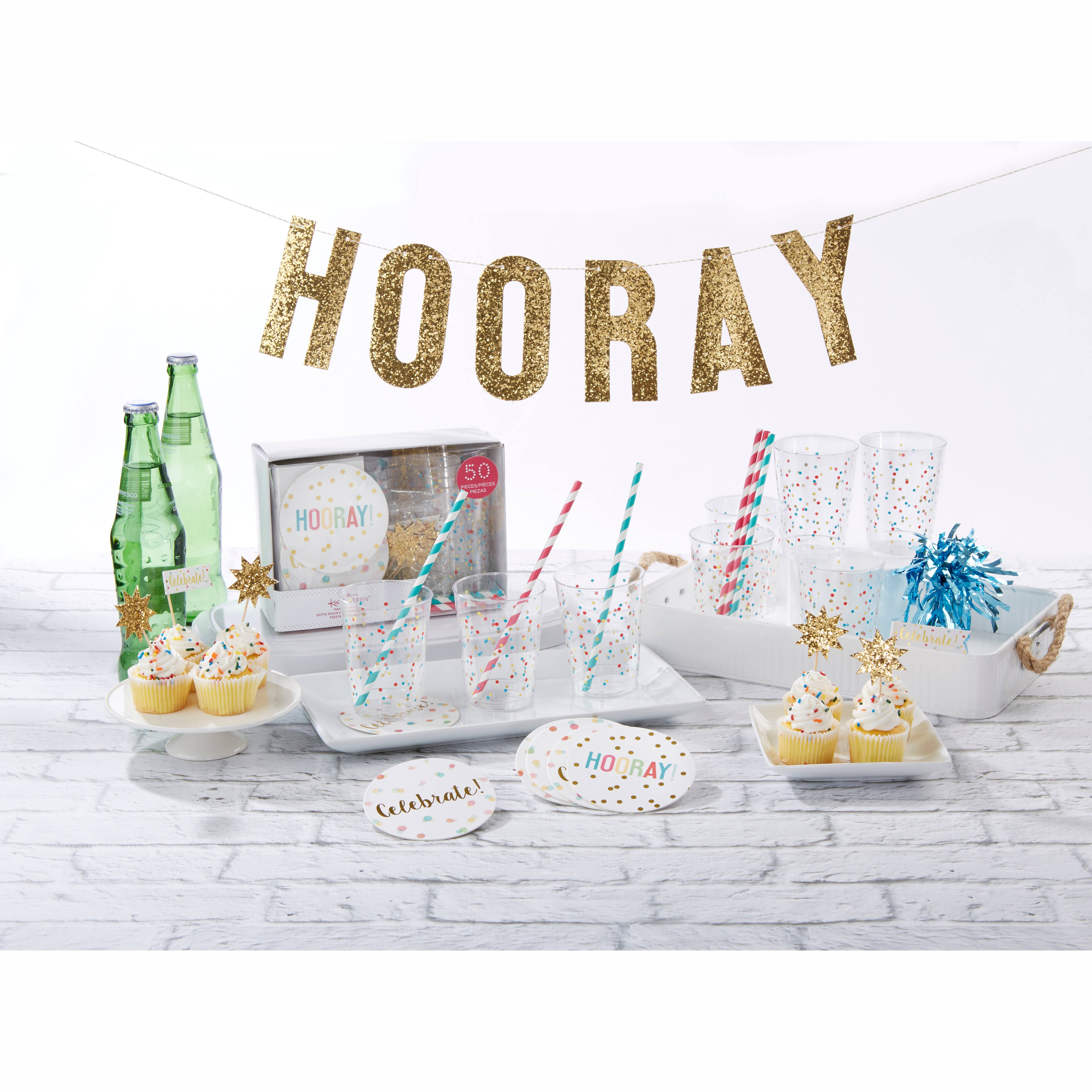 Kate Aspen® Hooray 50 Piece Party in a Box Kit