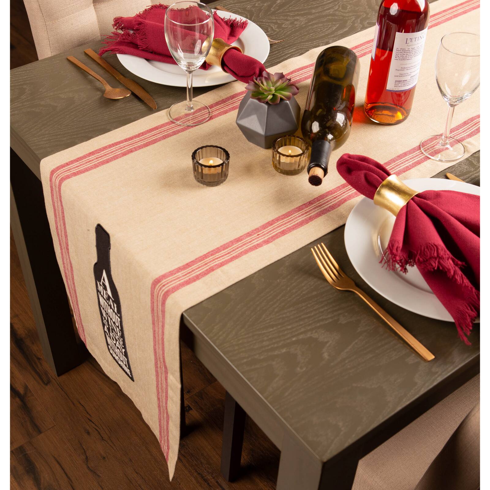 Wine and Sunshine Table Runner 14" x 72"