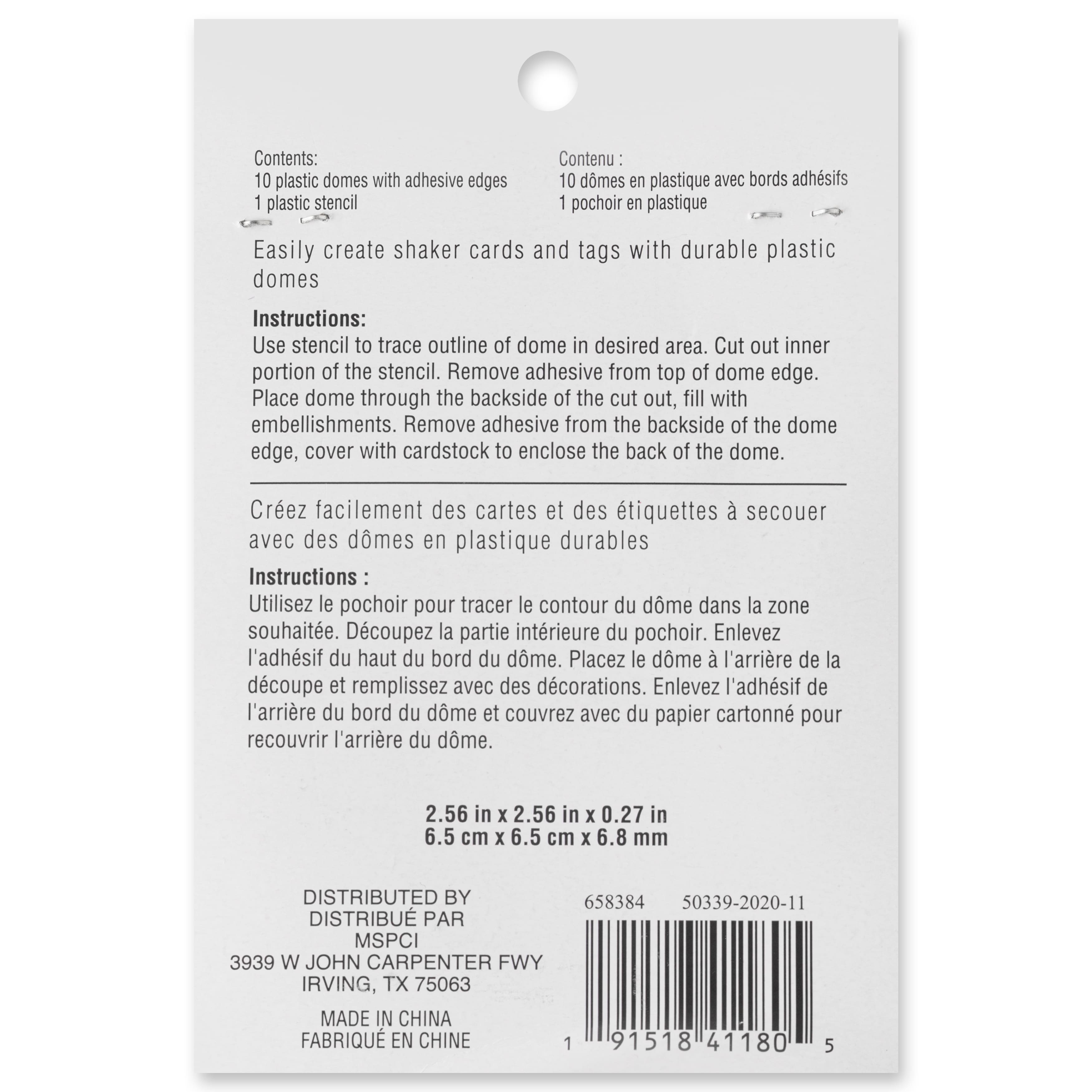 12 Pack: Circle Plastic Shaker Domes by Recollections™