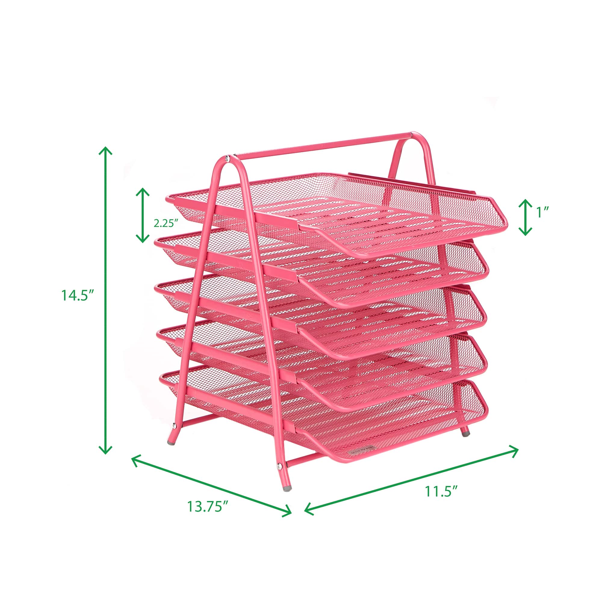 Mind Reader Desk Organizer with 5 Sliding Trays