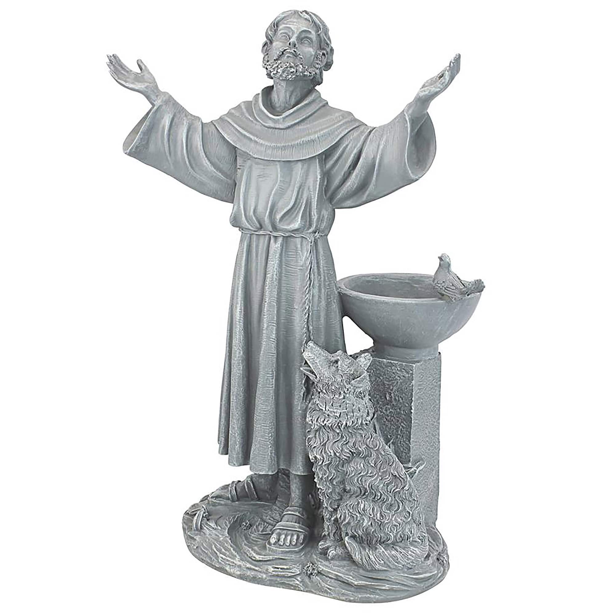 Design Toscano 19&#x22; St. Francis&#x27;s Garden Blessing Sculpture